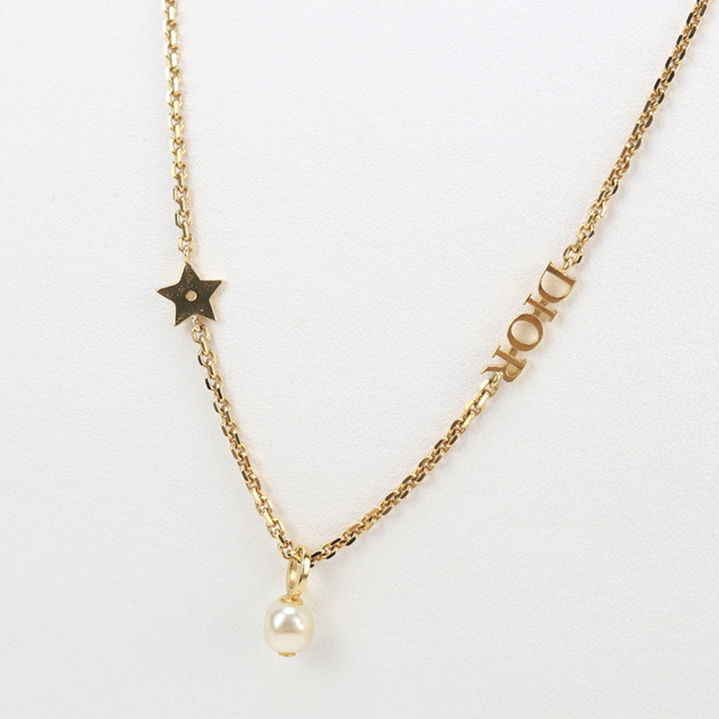 Pendant Necklace Gold Metal