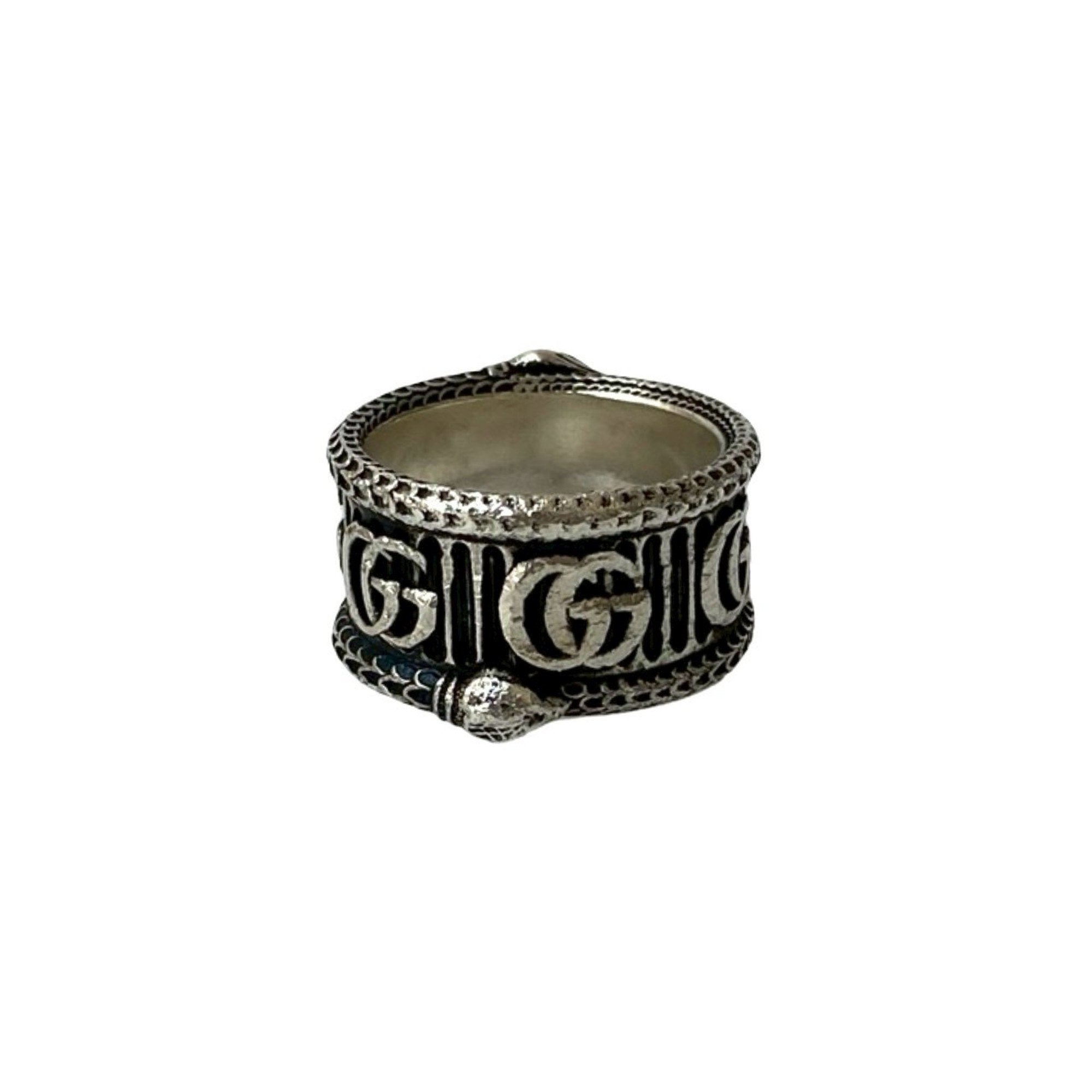 Double G Snake Ring Sterling Silver