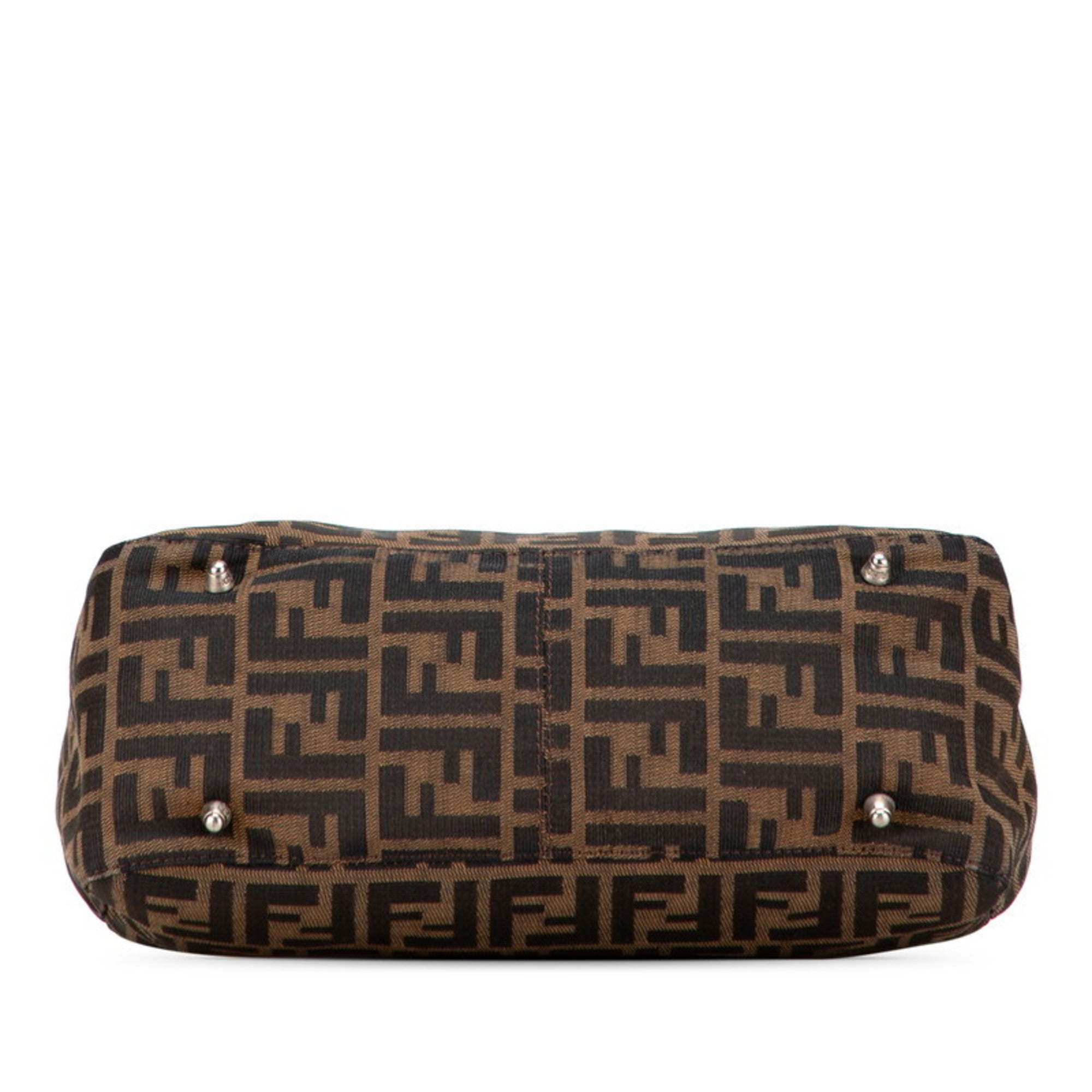 Vintage FF Handle Tote Zucca Canvas Small