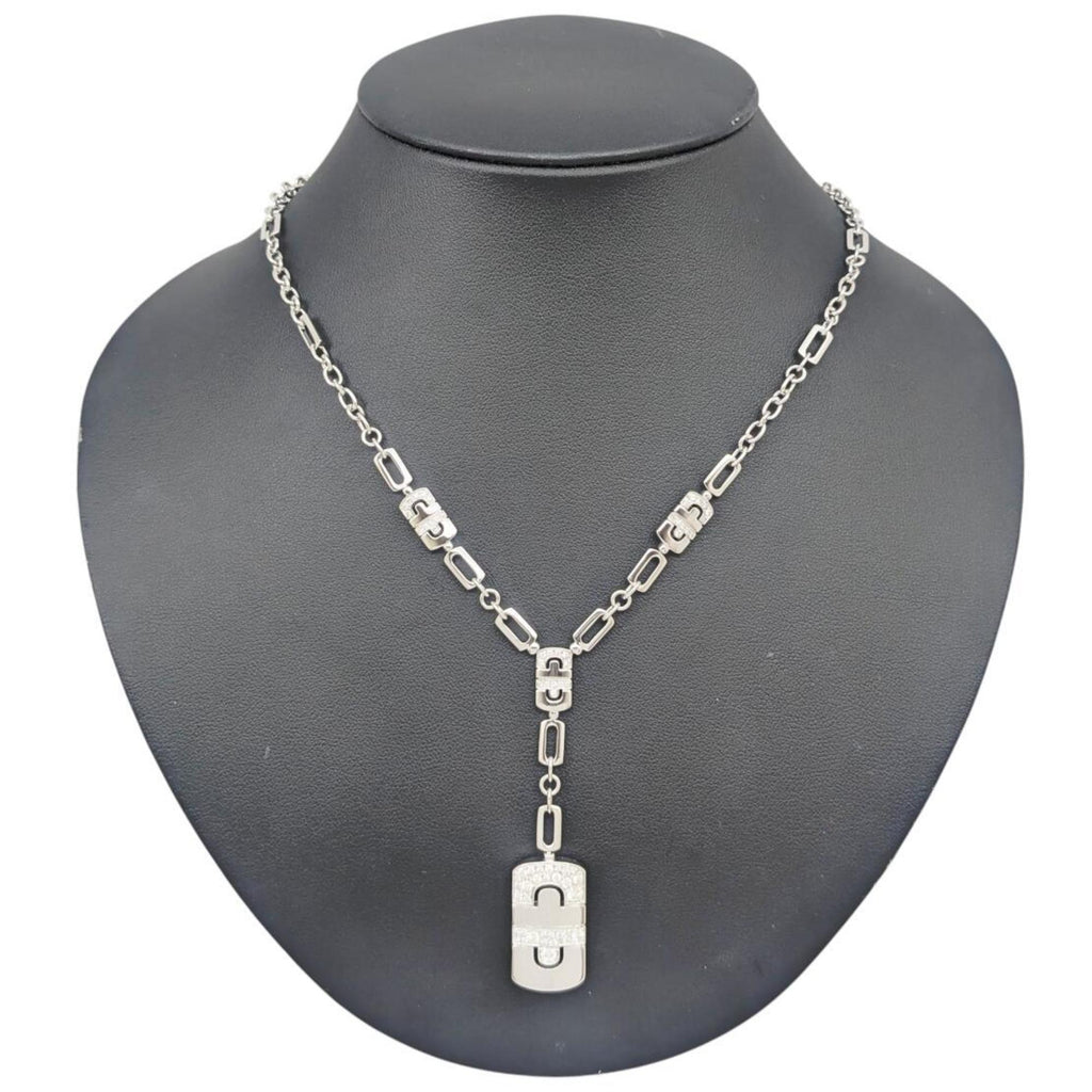 Pendant Necklace 18K White Gold