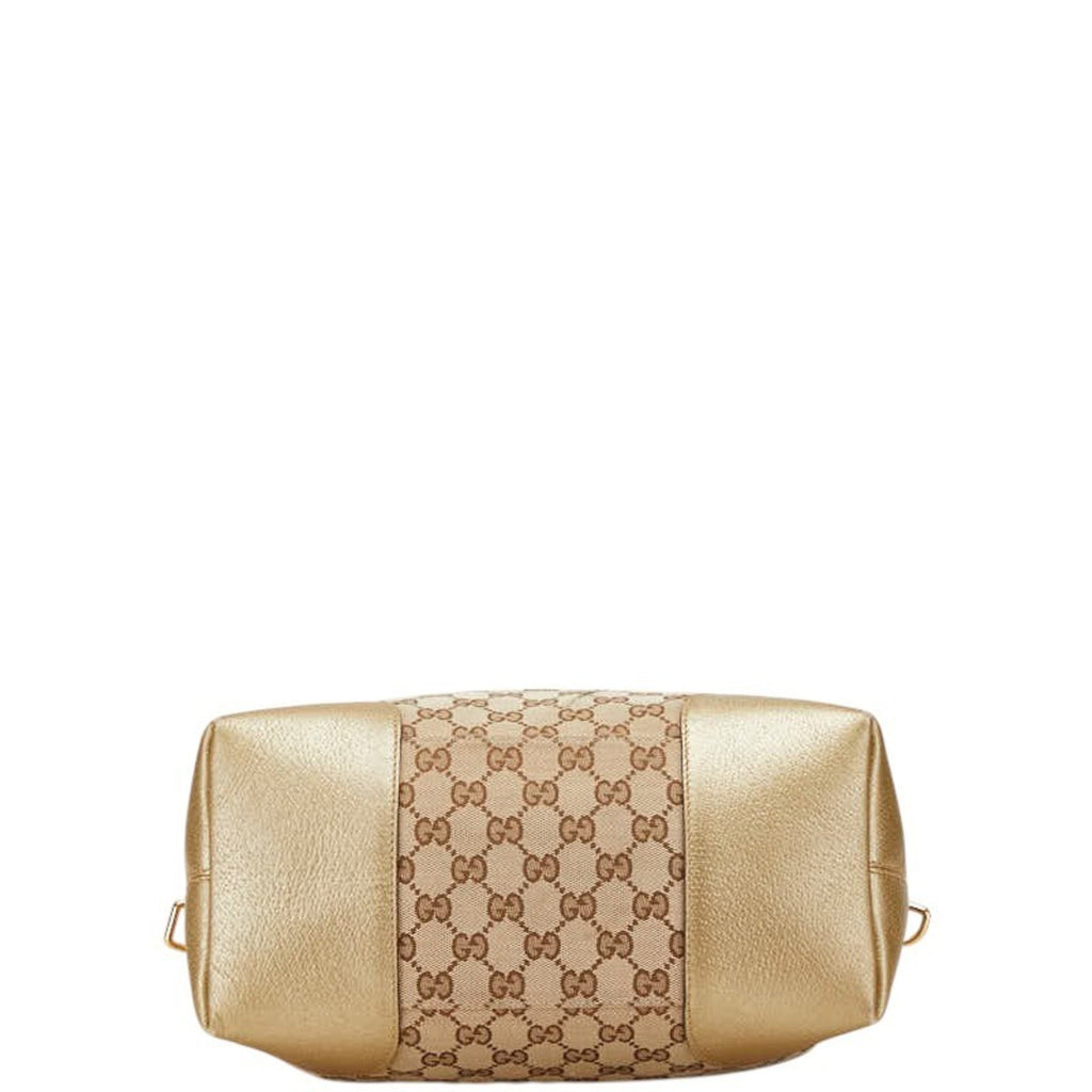Bree Convertible Top Handle Bag GG Canvas with Leather Medium