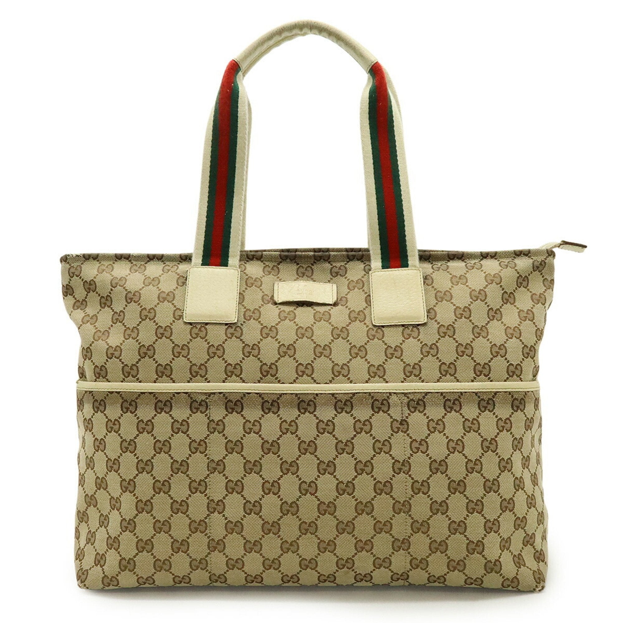 Diaper Web Strap Tote GG Canvas Large