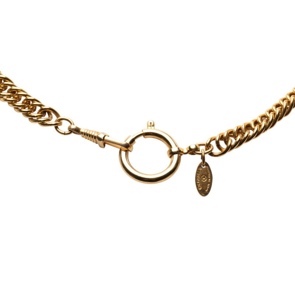 CC Logo Pendant Necklace Metal