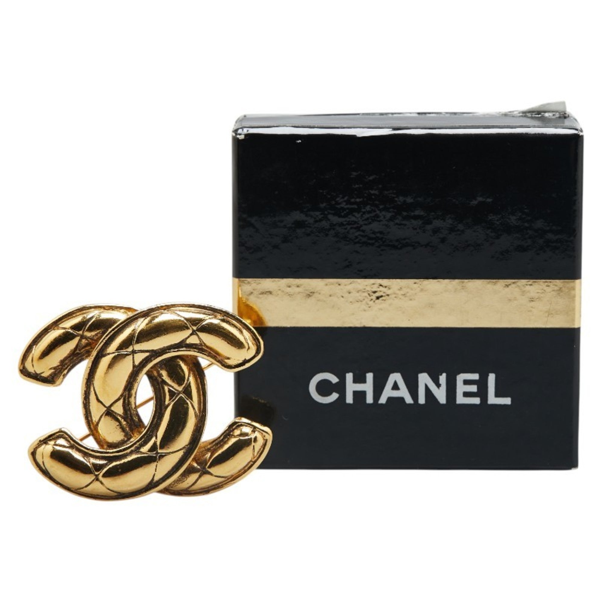 CC Logo Brooch Metal