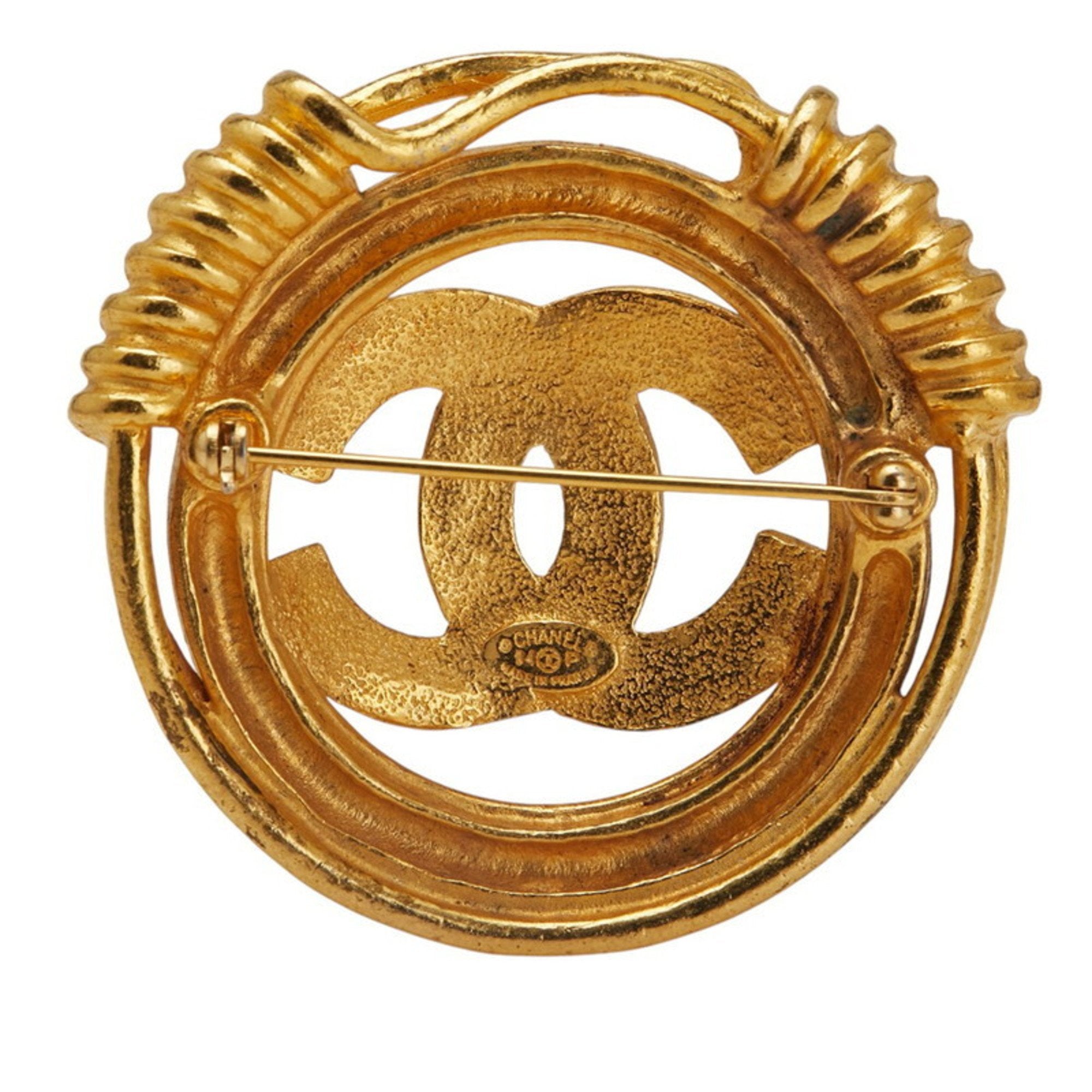 CC Logo Brooch Metal
