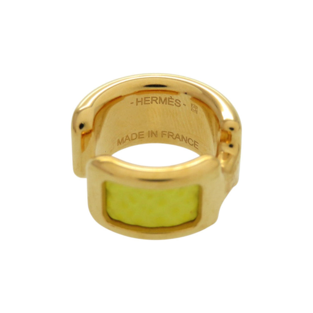 Earcuff Epsom Leather and Metal