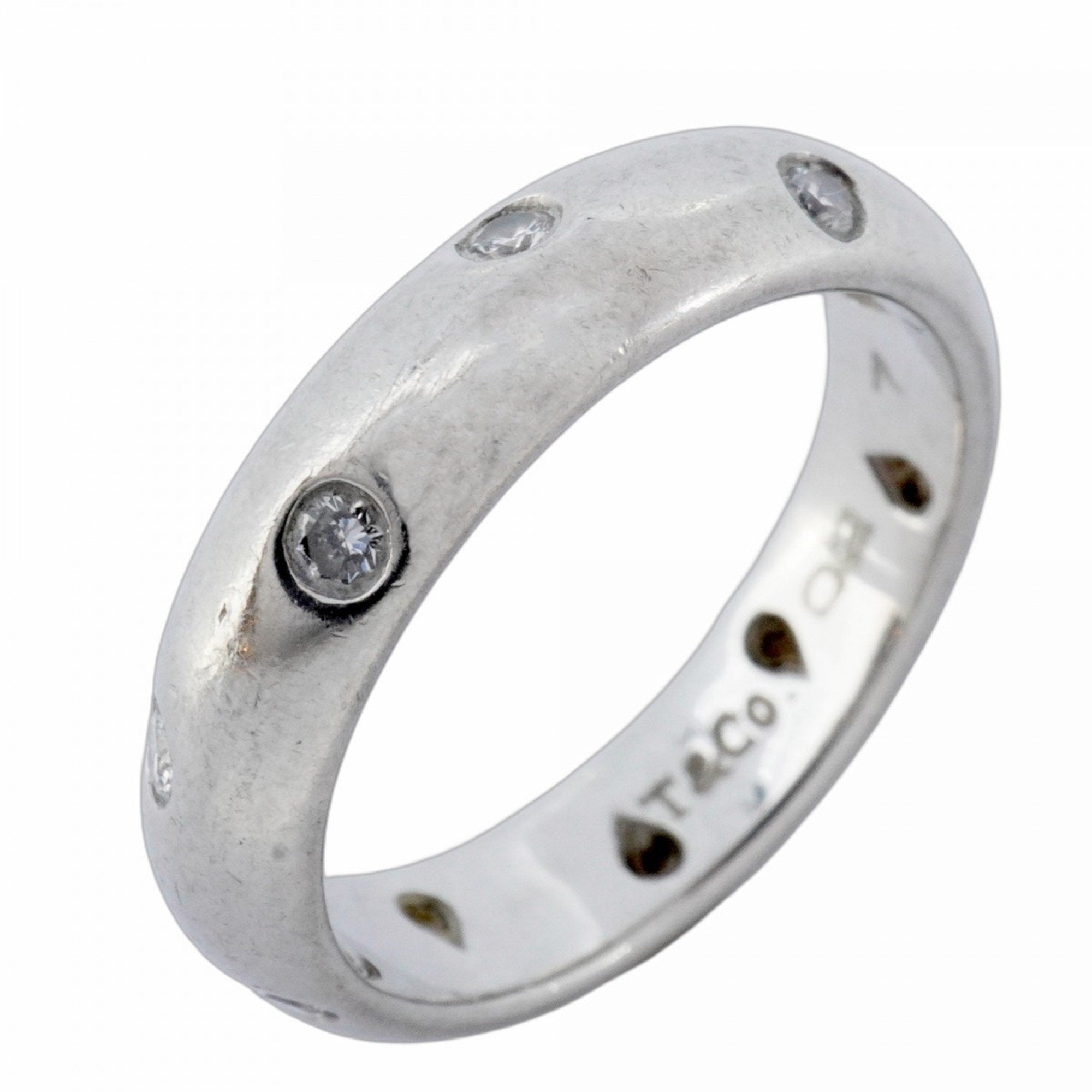 Band Ring Platinum with Diamond