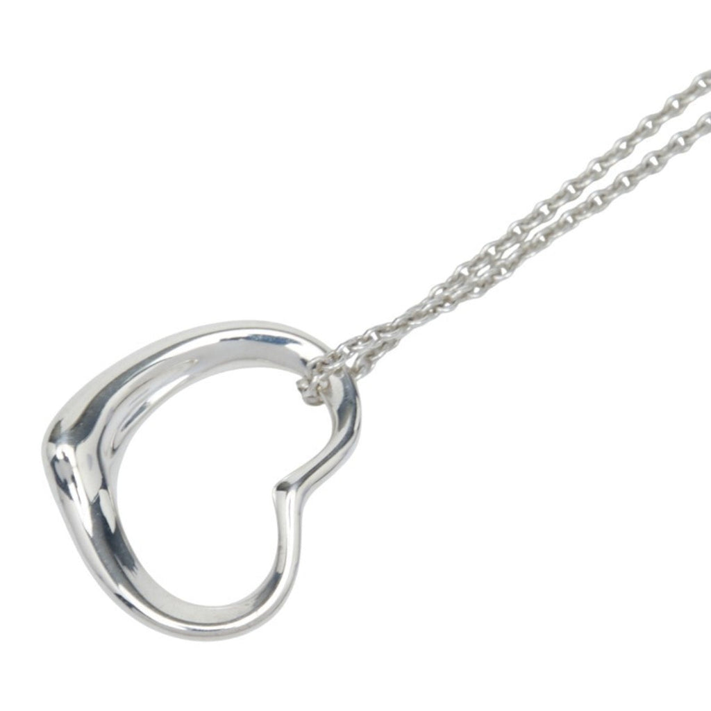 Open Heart Pendant Necklace Sterling Silver 12.5mm