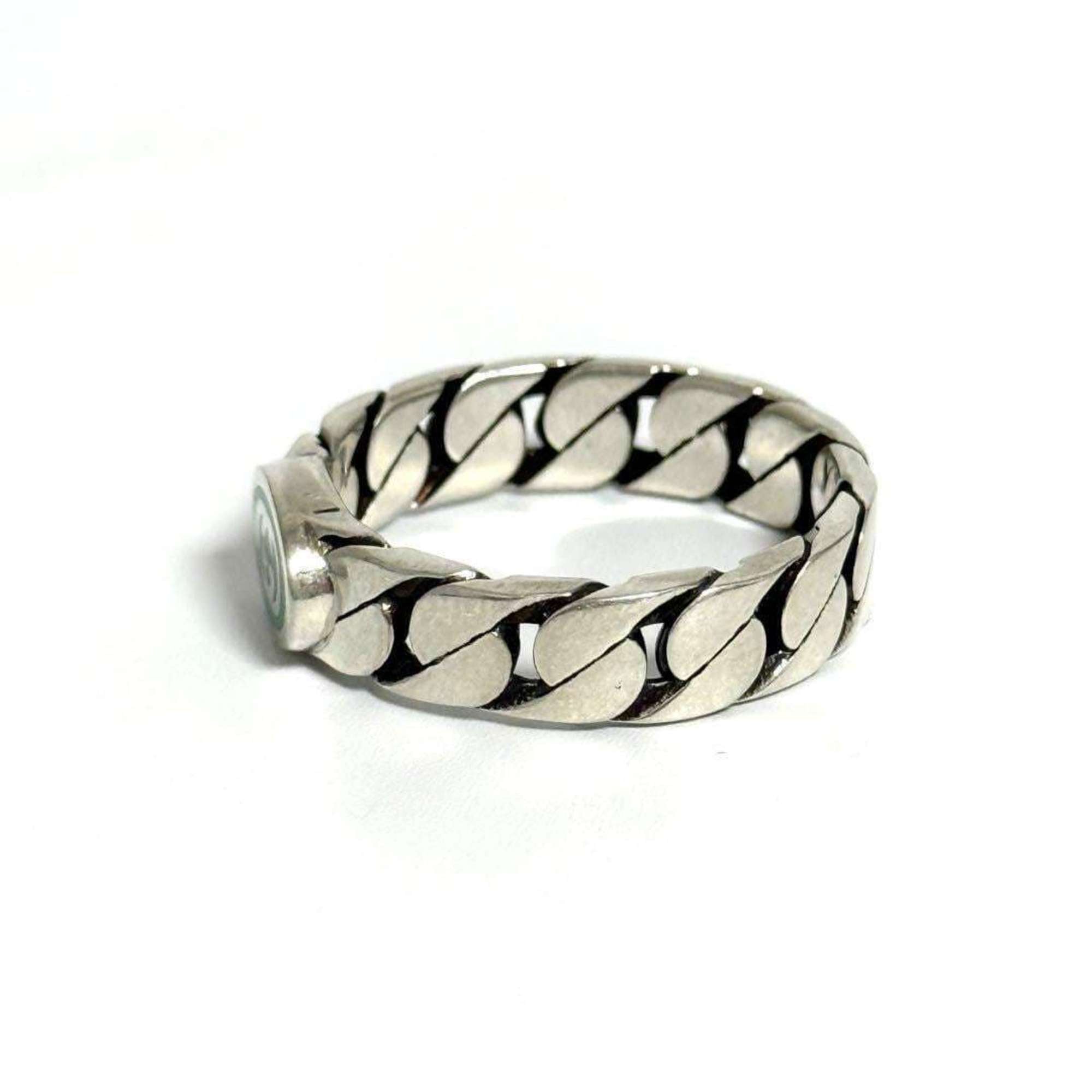 Interlocking G Band Ring Sterling Silver