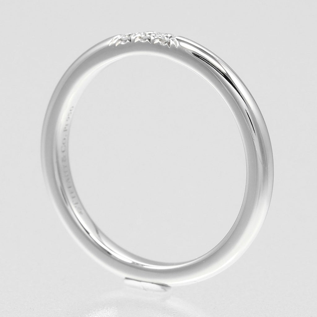 Band Ring Platinum with Diamond