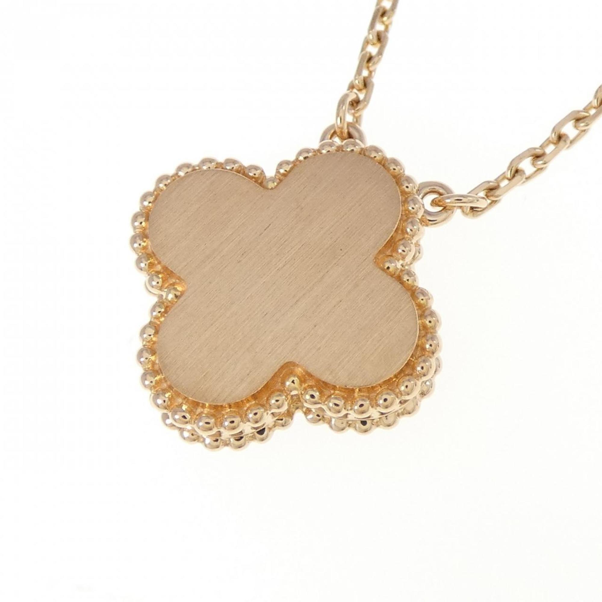 Vintage Alhambra Pendant Necklace 18K Rose Gold