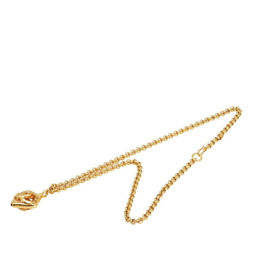 CC Logo Pendant Necklace Metal
