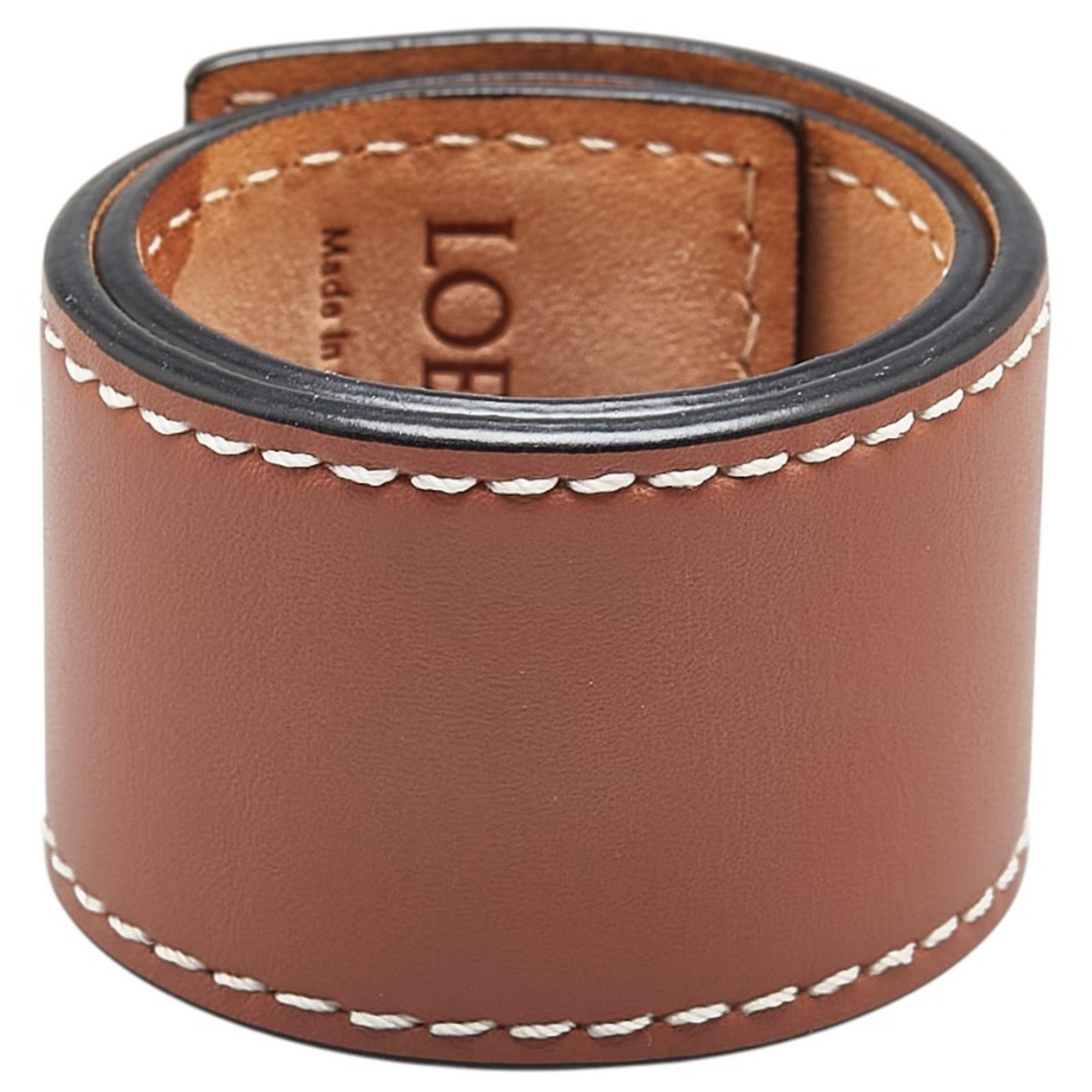 Anagram Bracelet Leather Brown Small