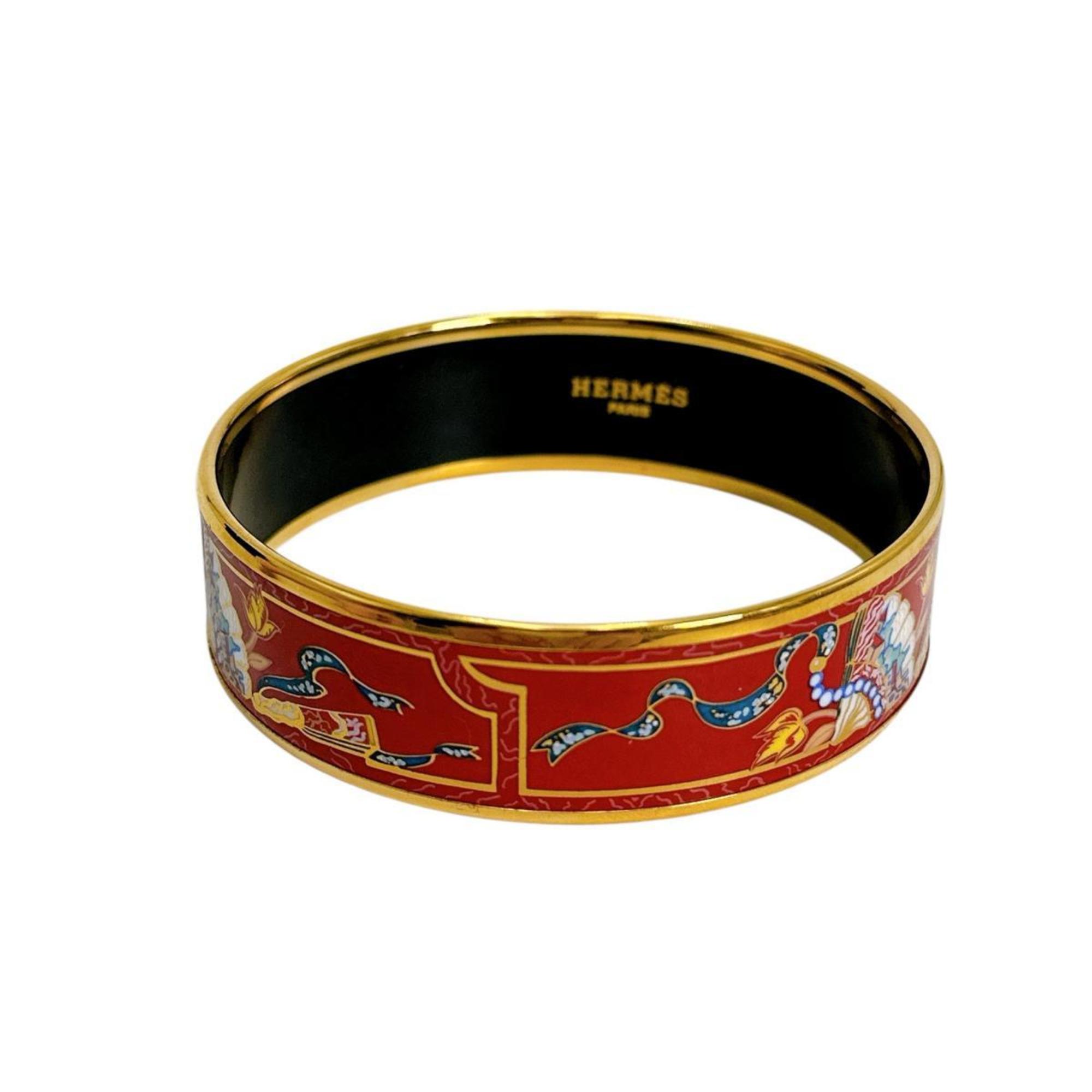Emaille Bracelet Gold and Red