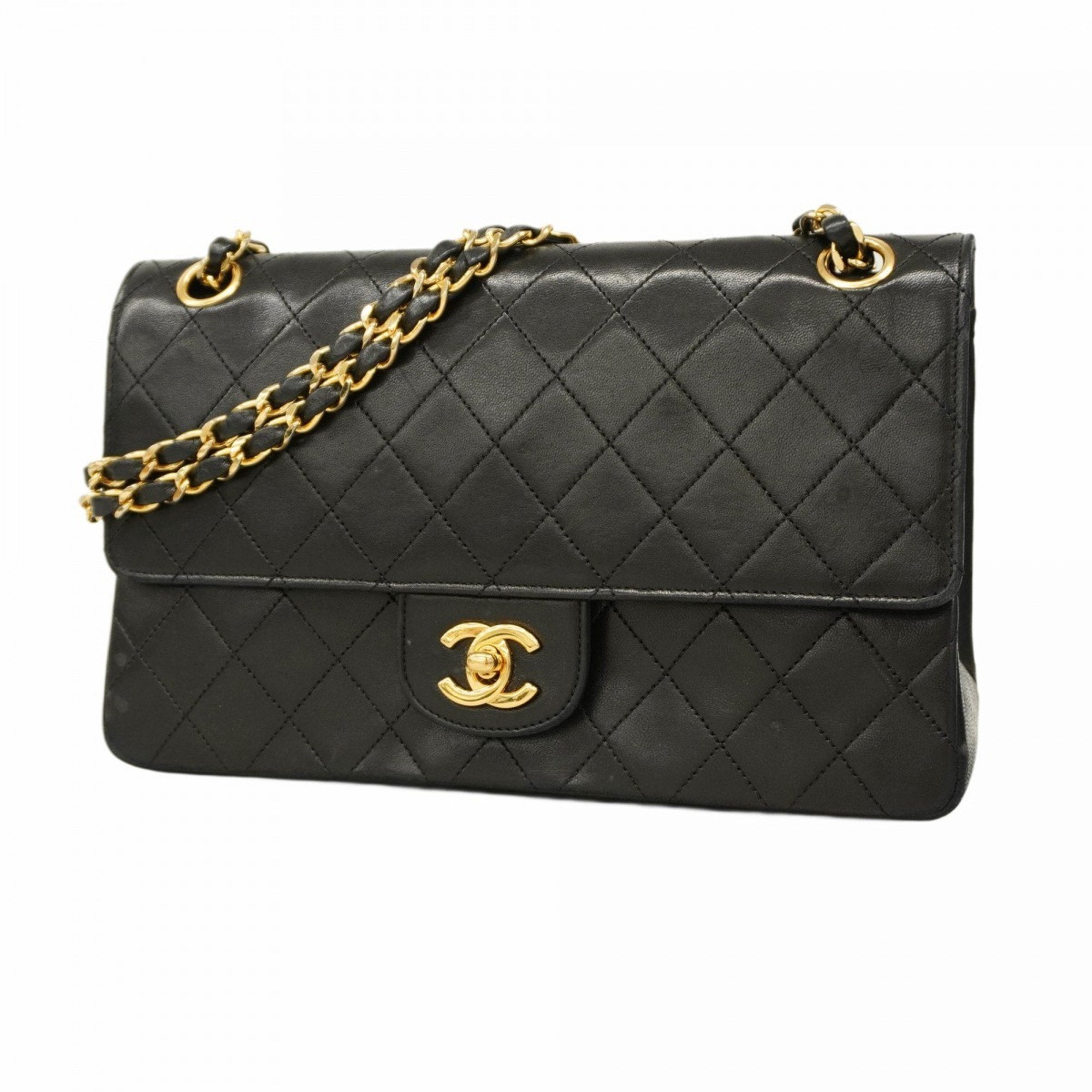 Vintage Classic Double Flap Bag Quilted Lambskin Medium