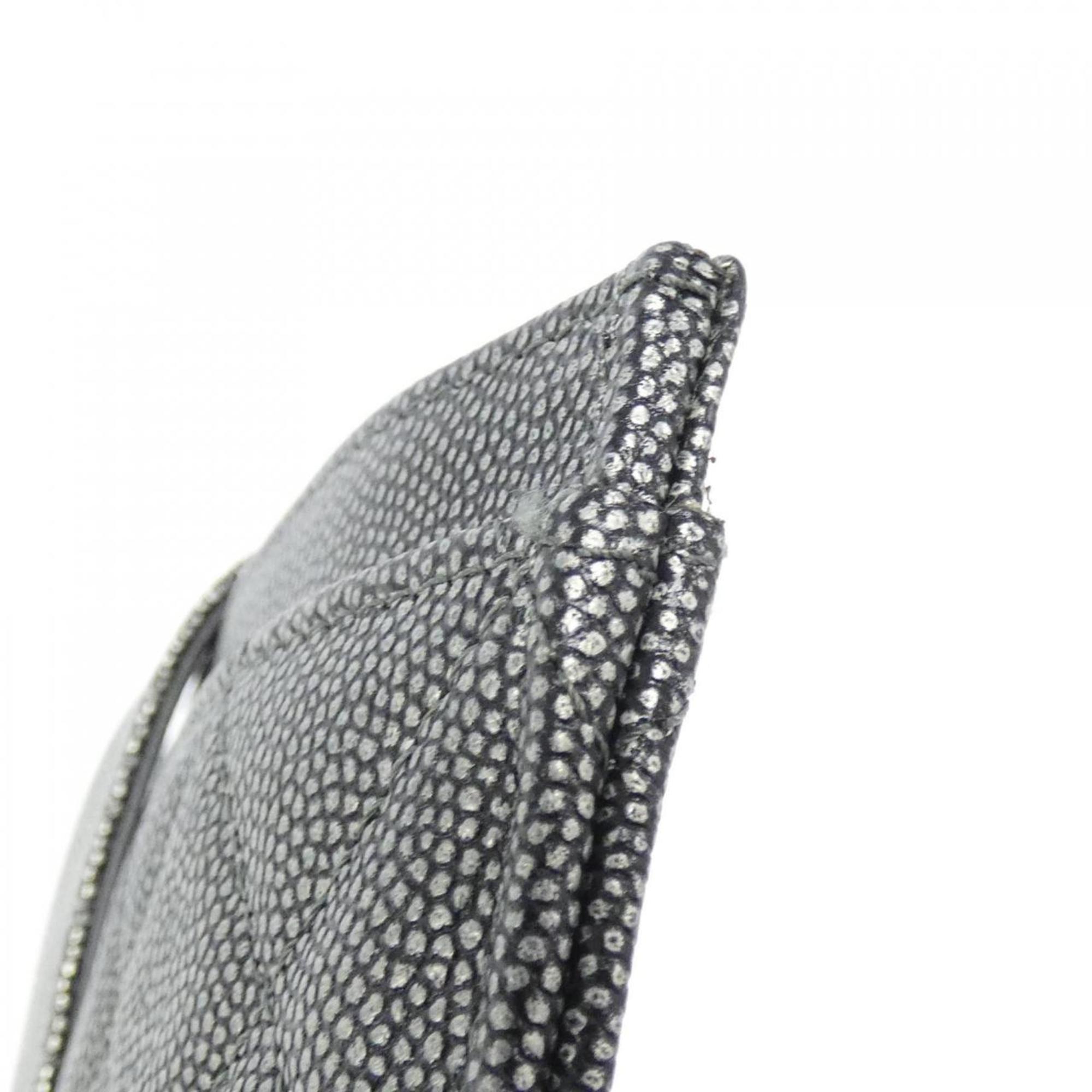 Golden Class Phone Holder Crossbody Bag Quilted Caviar