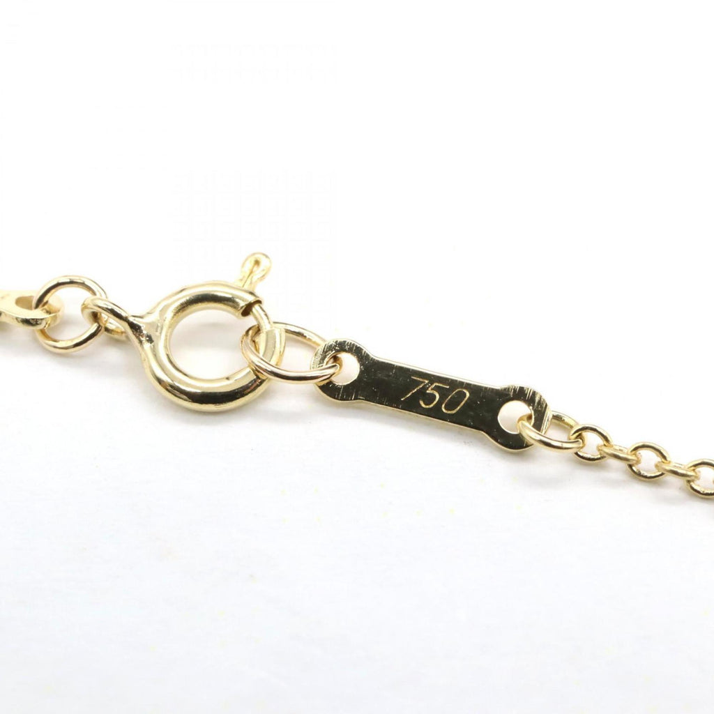 Open Teardrop Pendant Necklace 18K Yellow Gold