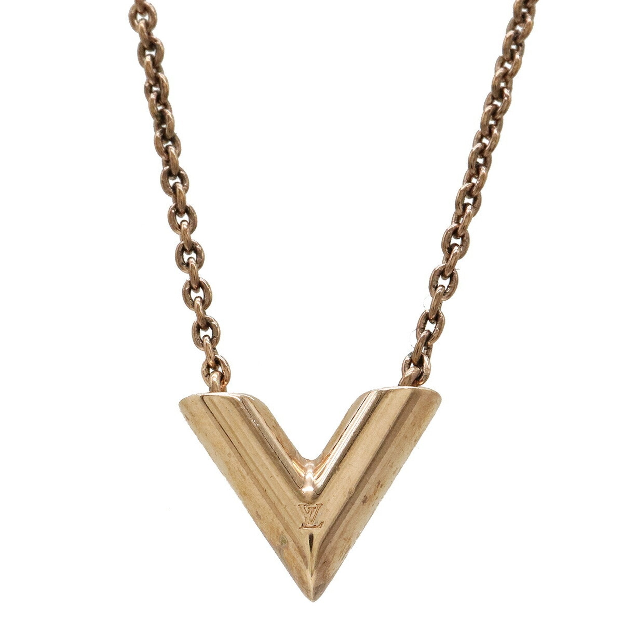 Essential V Pendant Necklace Rose Gold