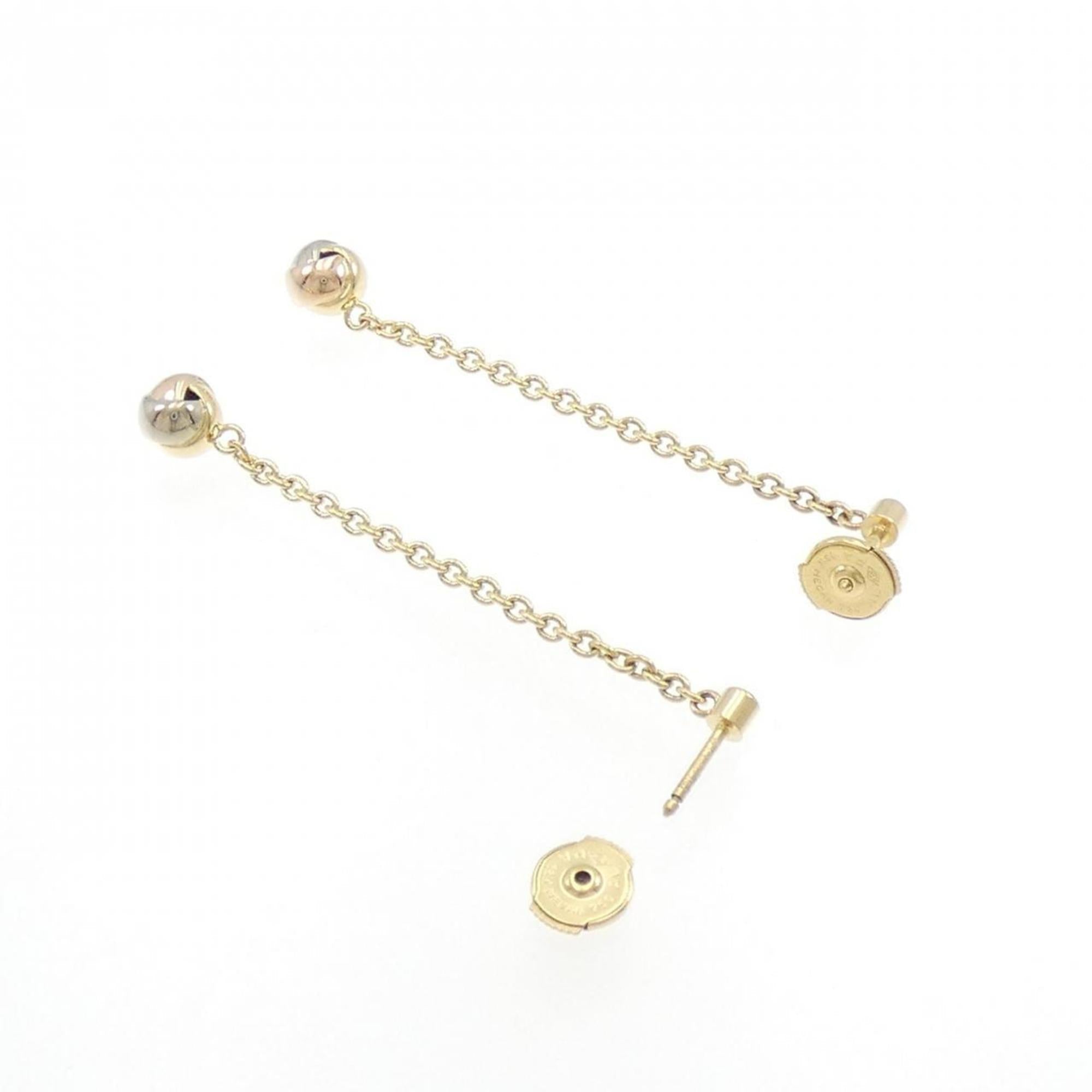 Trinity Earrings 18K Tricolor Gold