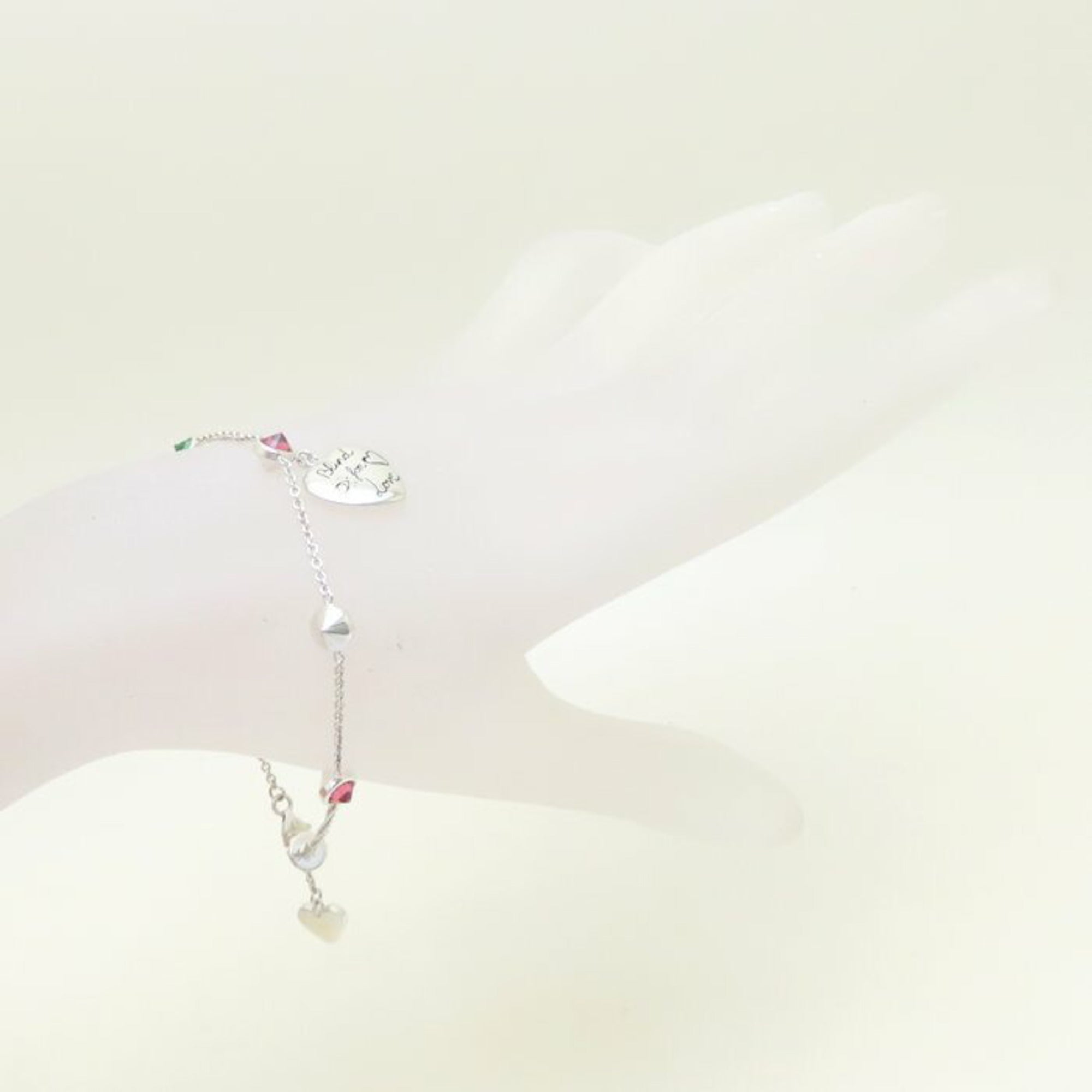 Blind For Love Bracelet Sterling Silver With Cubic Zirconia