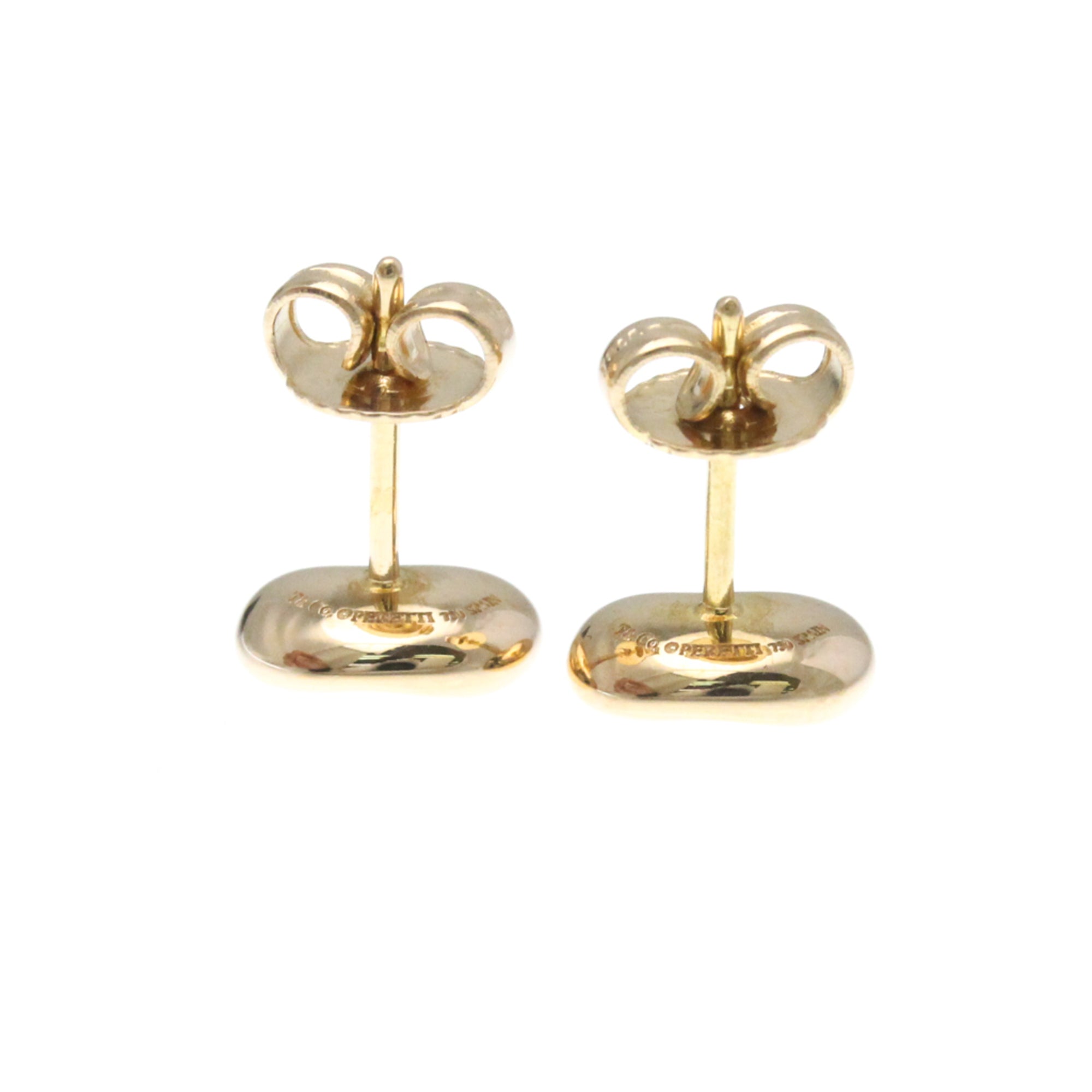 Bean Earrings 18K Rose Gold 9mm 18K Rose Gold