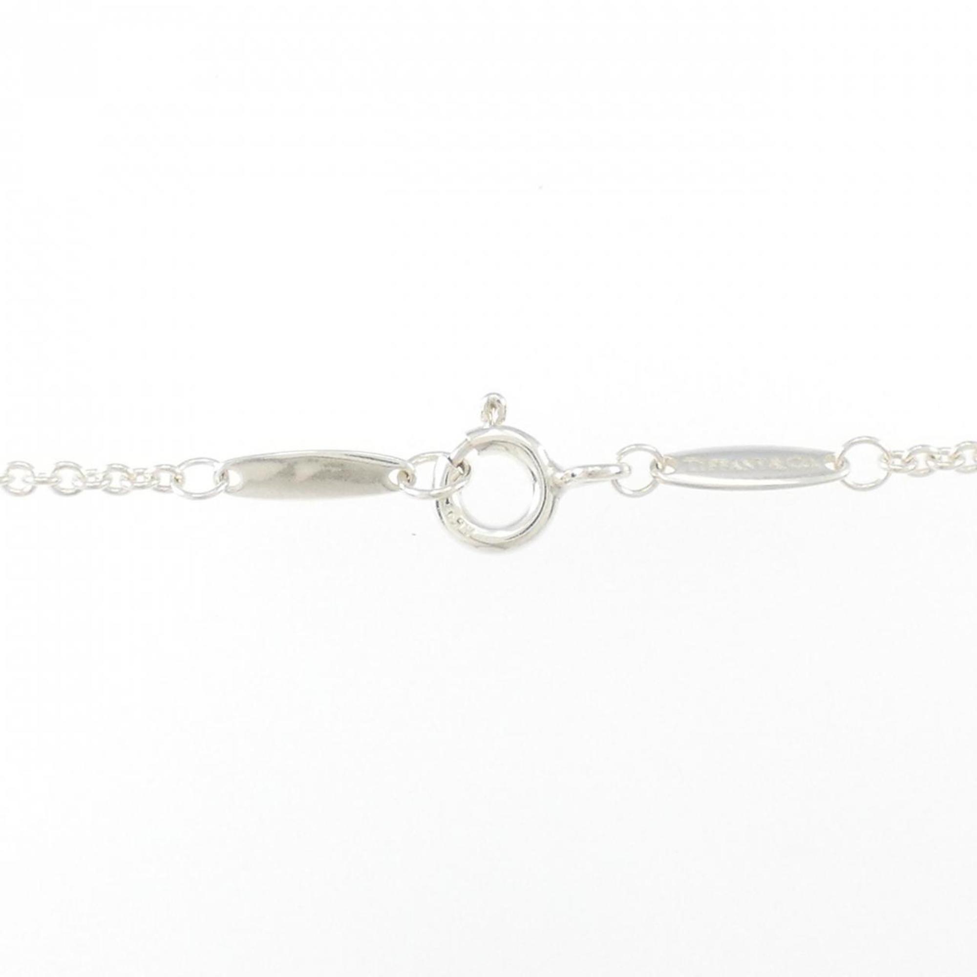 Mesh Fringe Pendant Necklace Sterling Silver