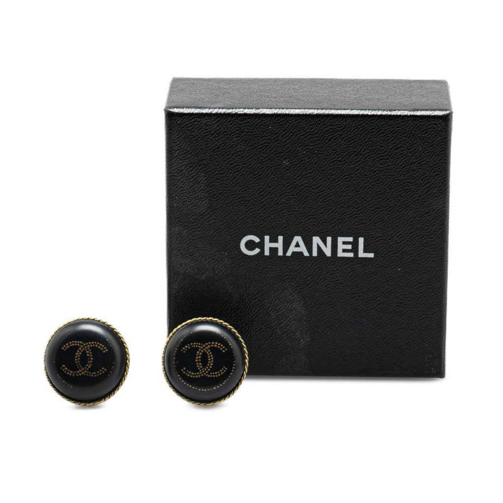 CC Logo Clip-On Earrings Metal