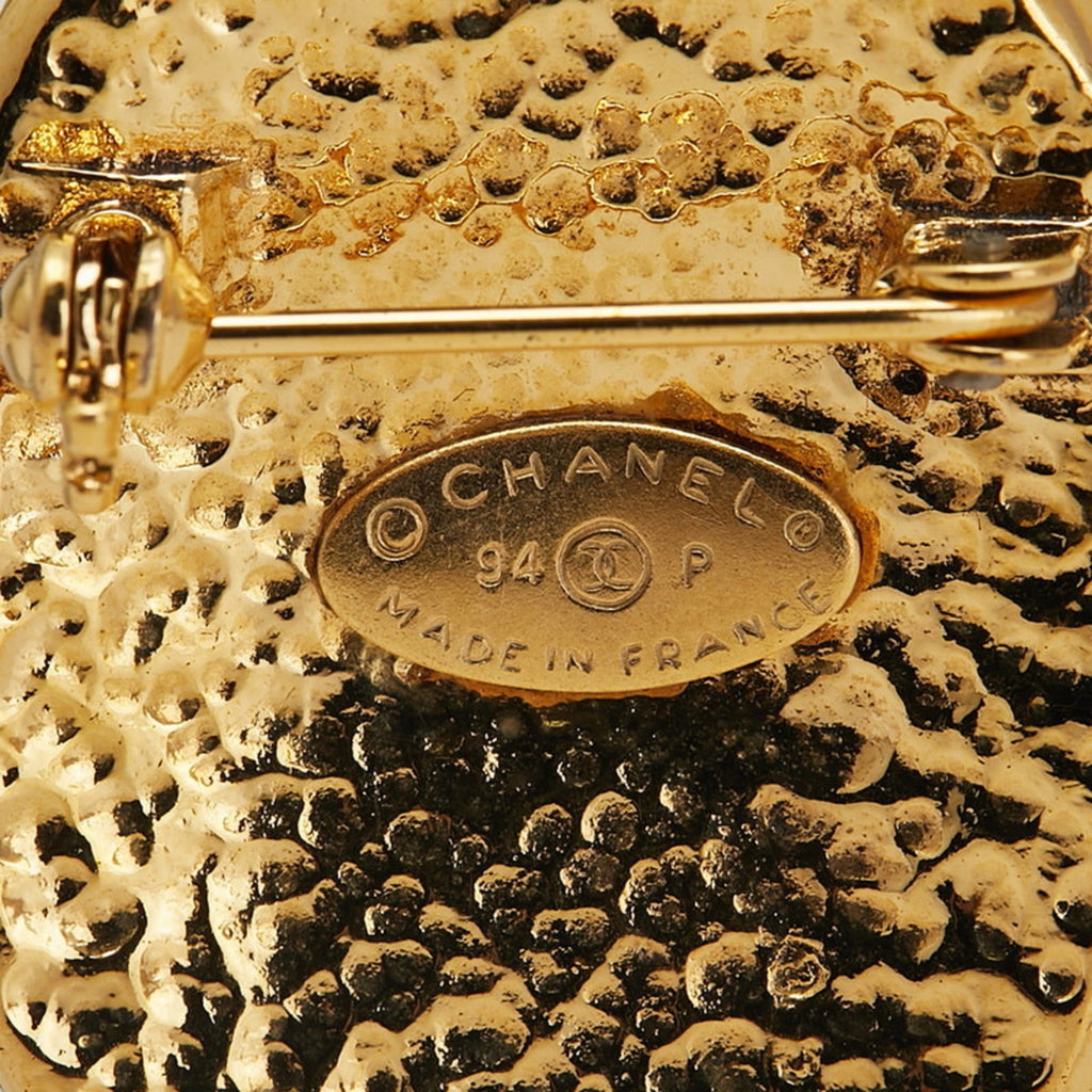 CC Logo Brooch Metal