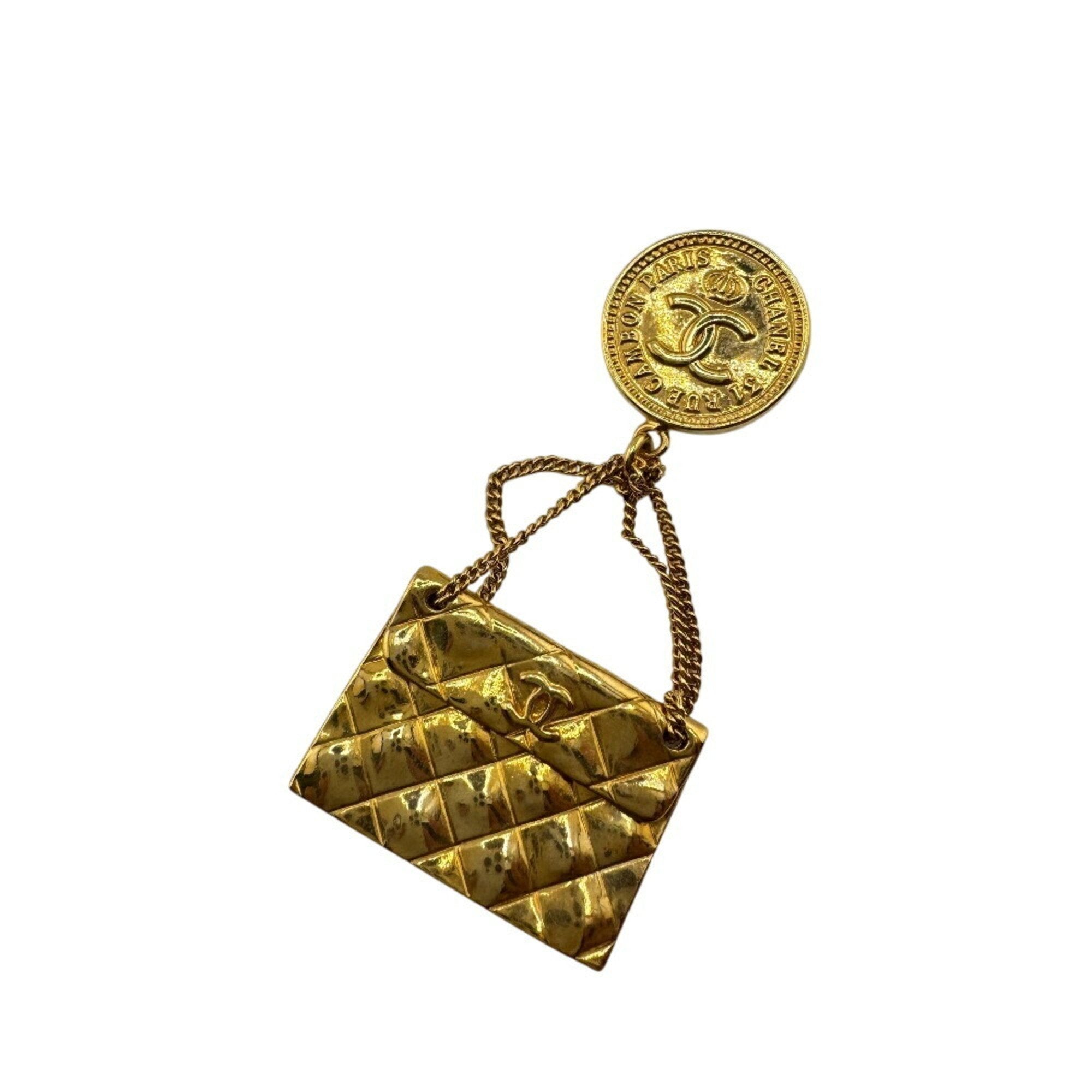 CC Logo Brooch Metal