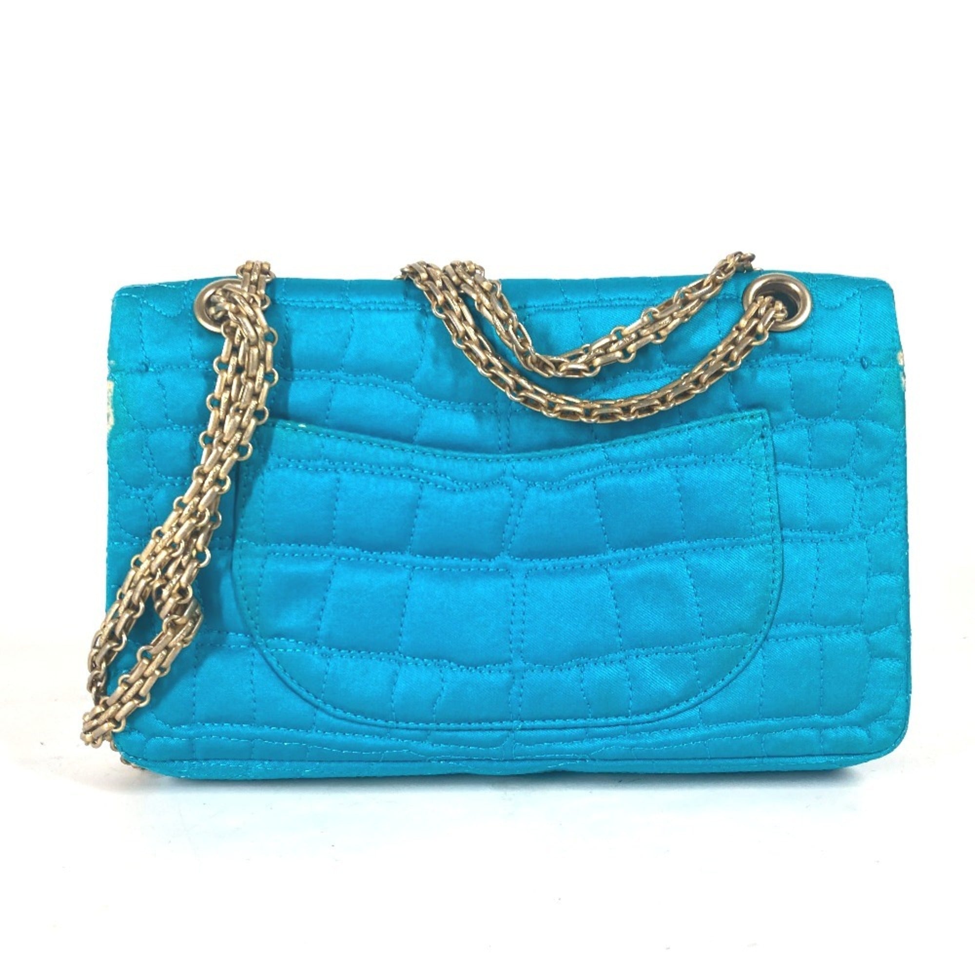 Reissue 2.55 Flap Bag Crocodile Quilted Satin 225