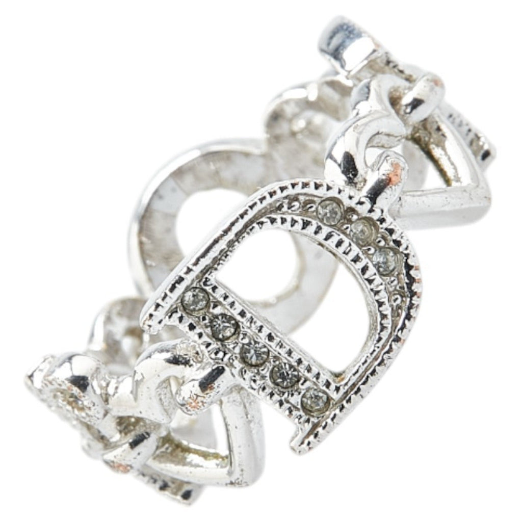 Heart Ring Metal and Rhinestone