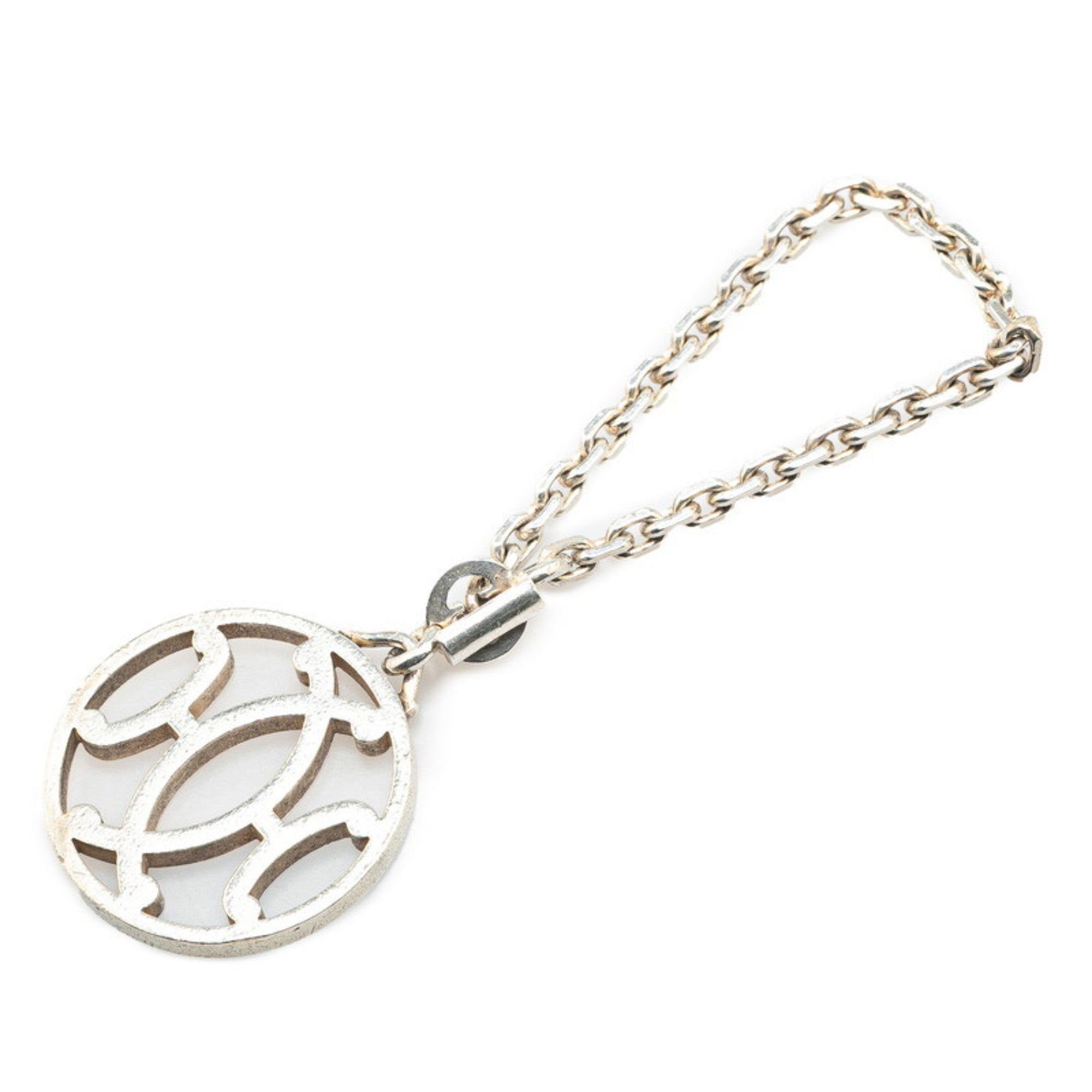 Kiss H Motif Charm Silver Metal Handbag Charm