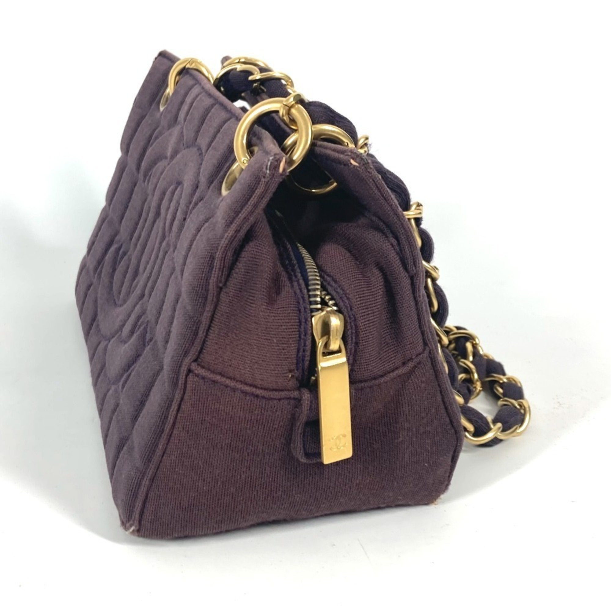 Chocolate Bar Chain Tote Quilted Jersey Large