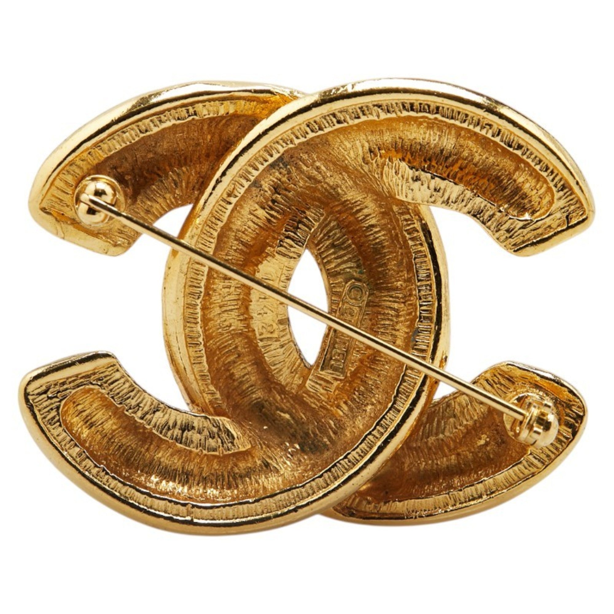 CC Logo Brooch Metal