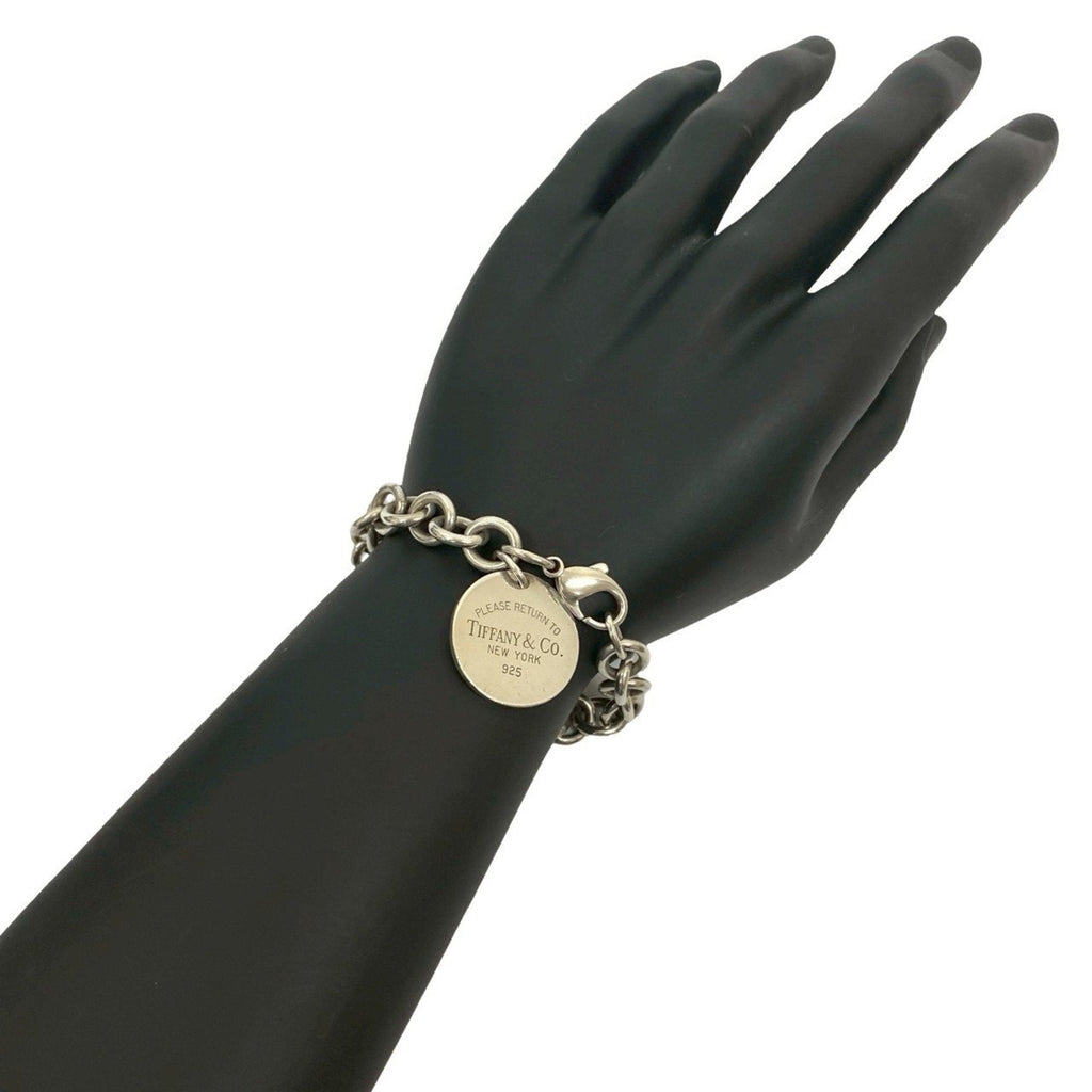 Round Tag Bracelet Sterling Silver