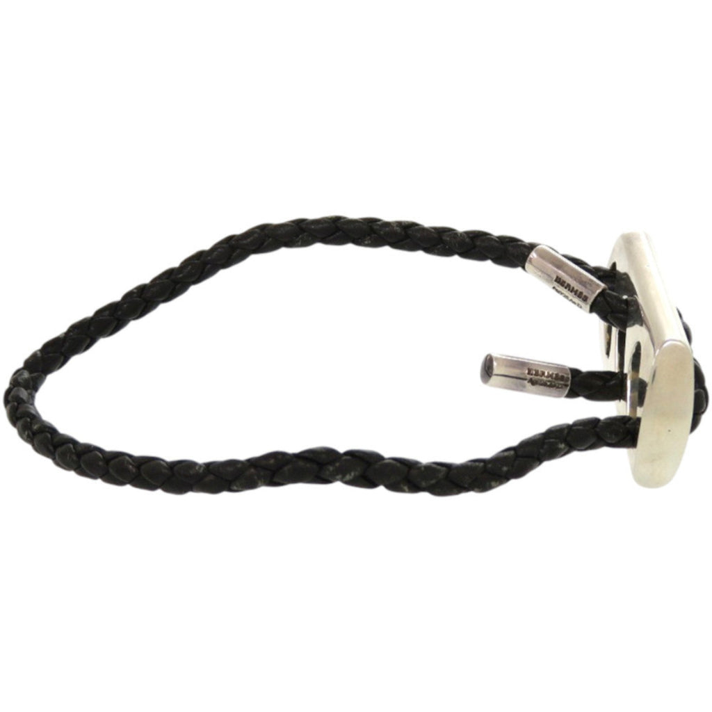 Leather Bracelet Sterling Silver