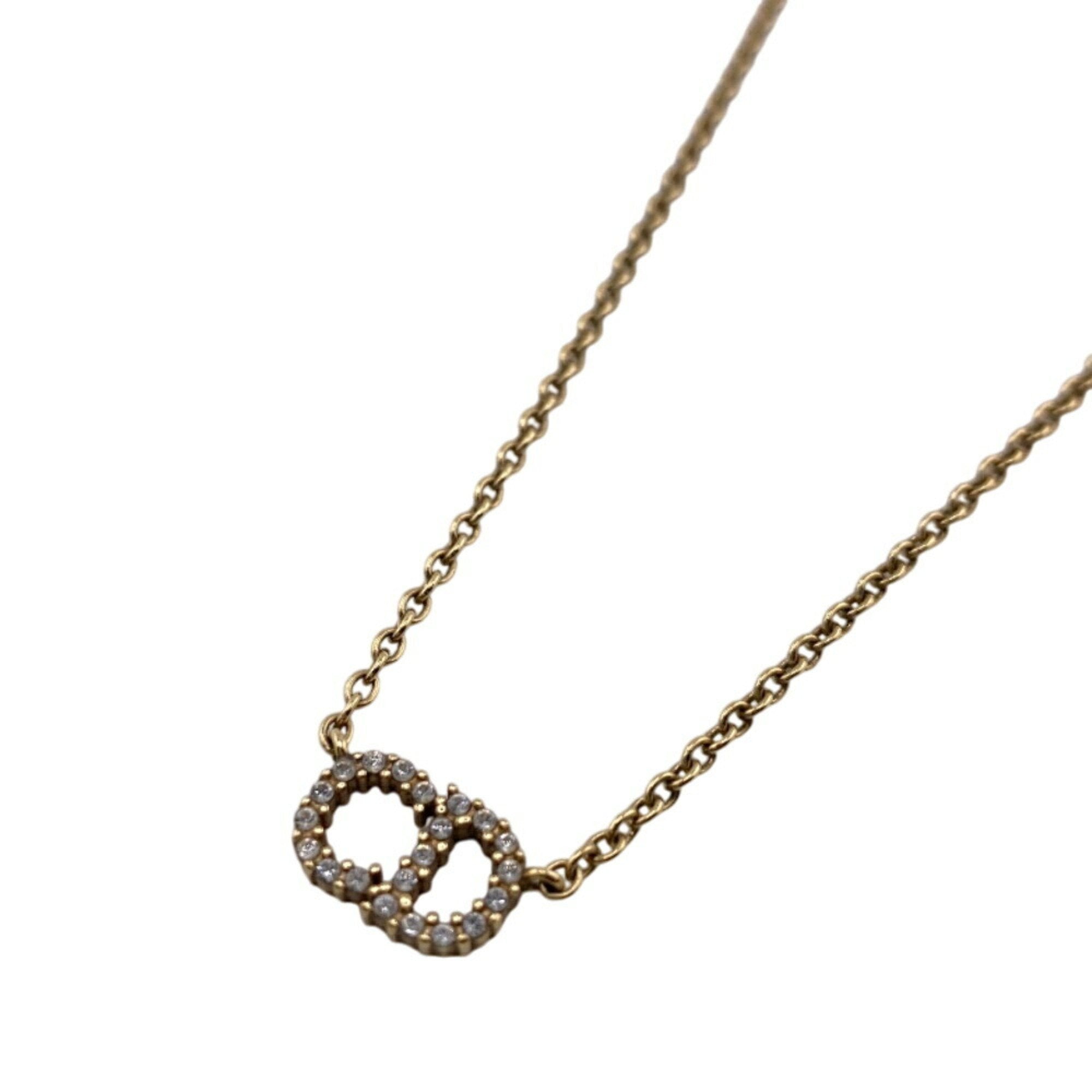 Clair D Lune Necklace Gold with Rhinestone