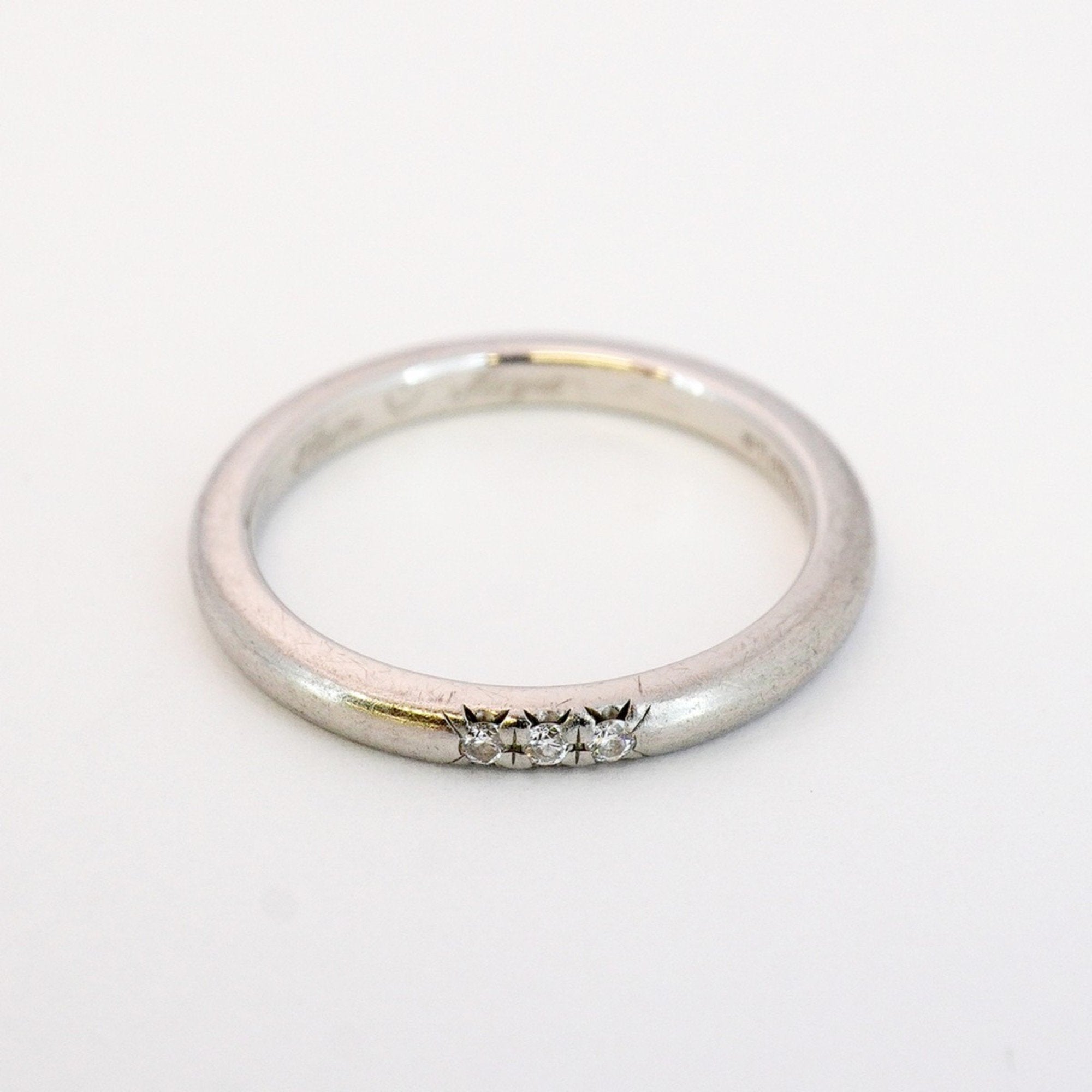 Classic Band Ring Platinum with Diamond