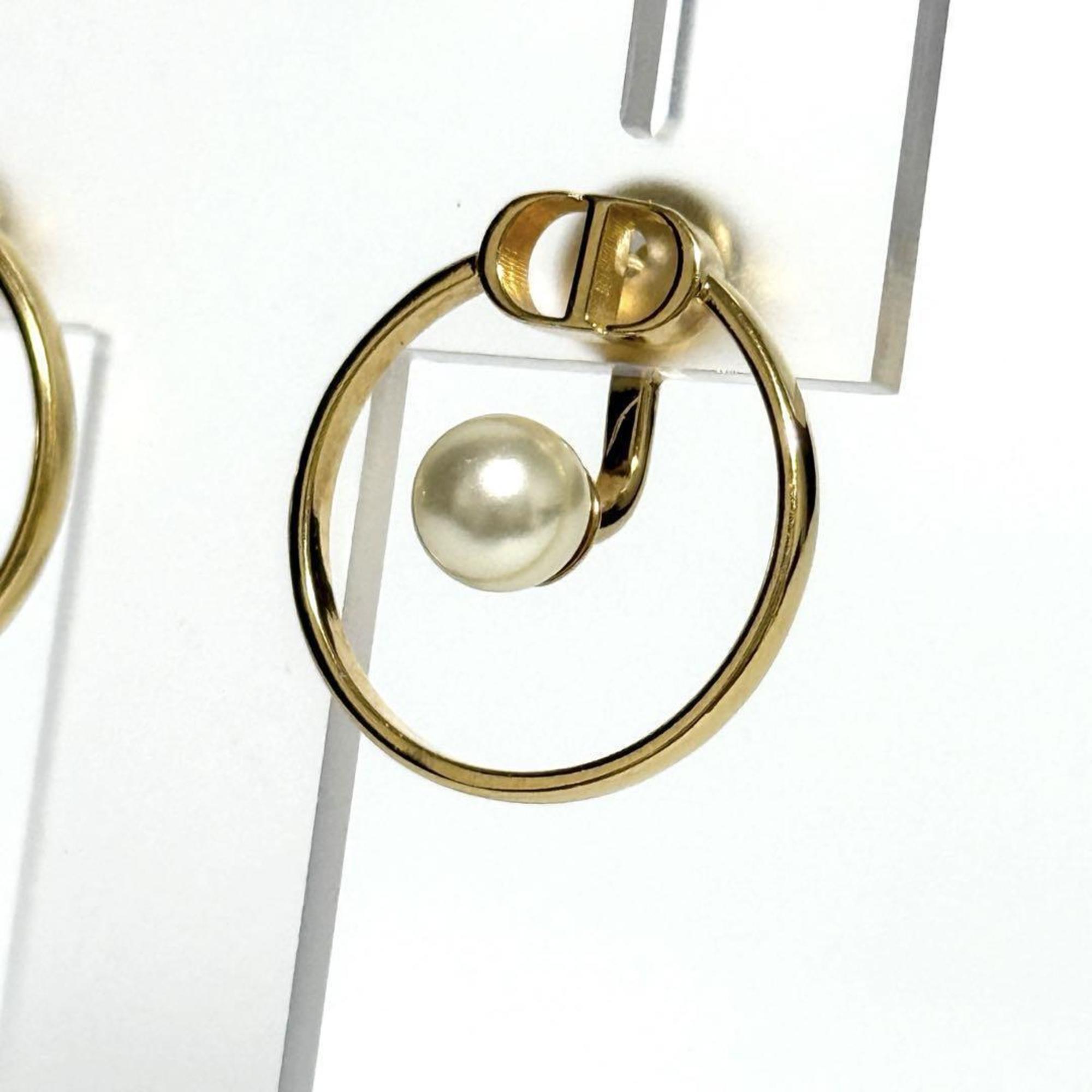 Earrings Artificial Pearl and Metal