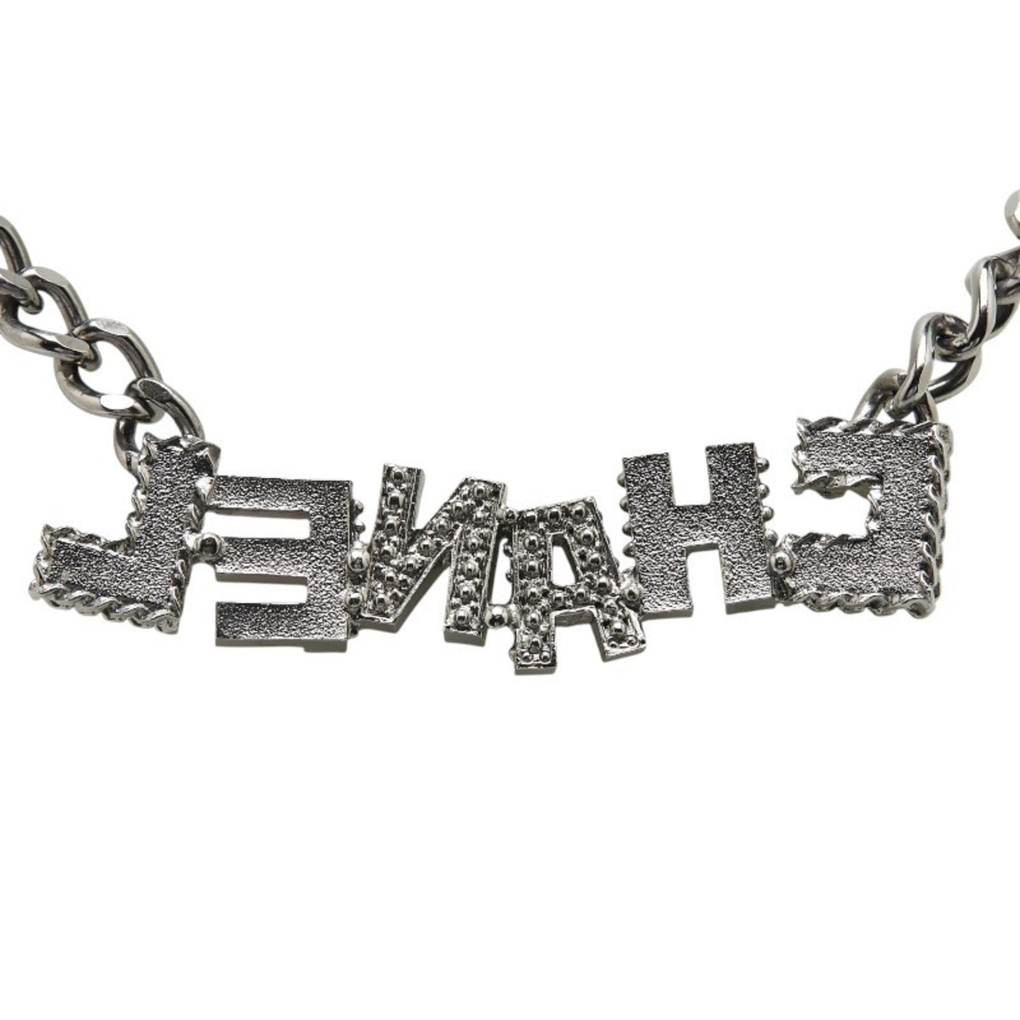 Necklace Metal and Plastic with Rhinestone