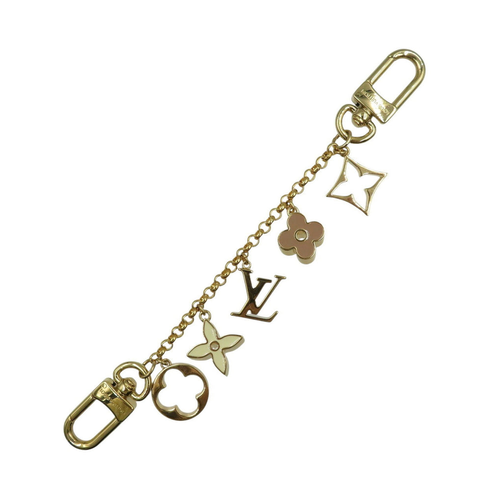 Chain Fleur De Monogram Charm Metal Gold Handbag Charm