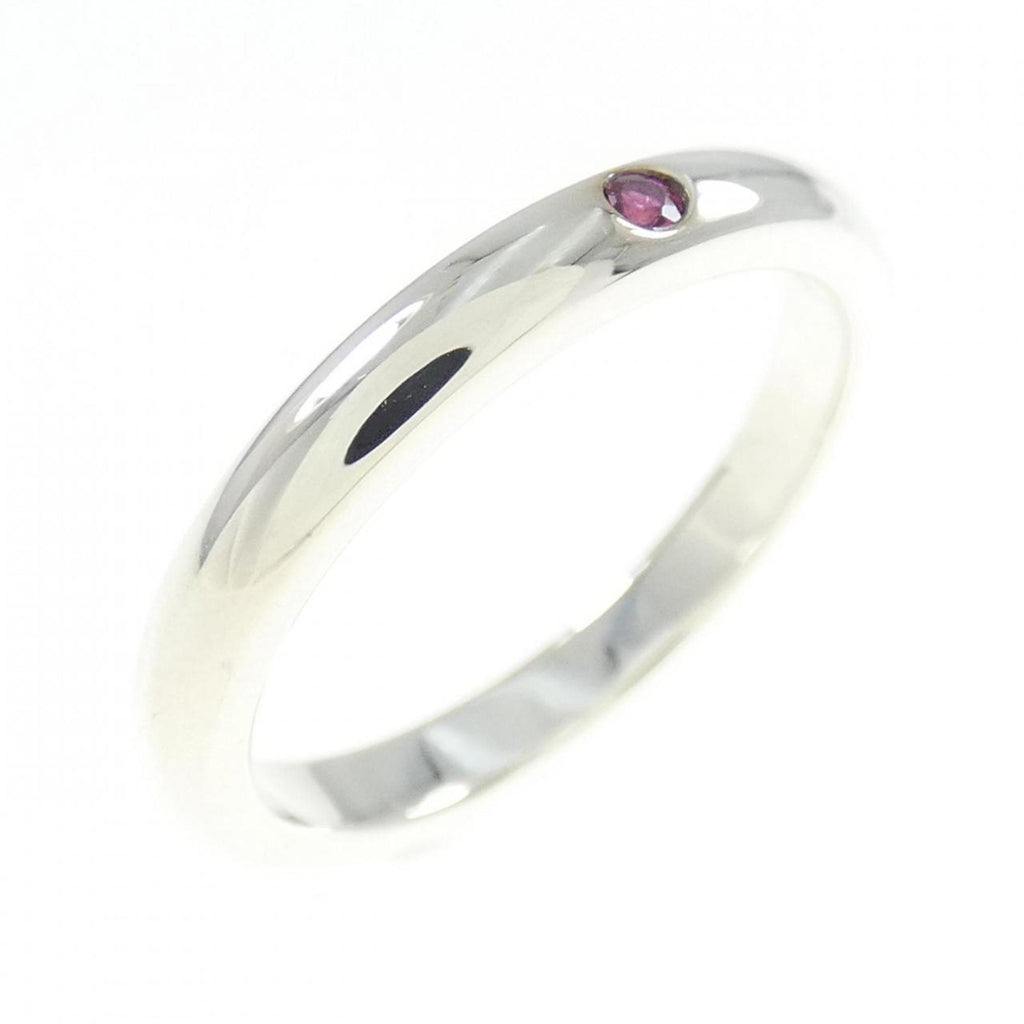 Band Ring Sterling Silver with Ruby
