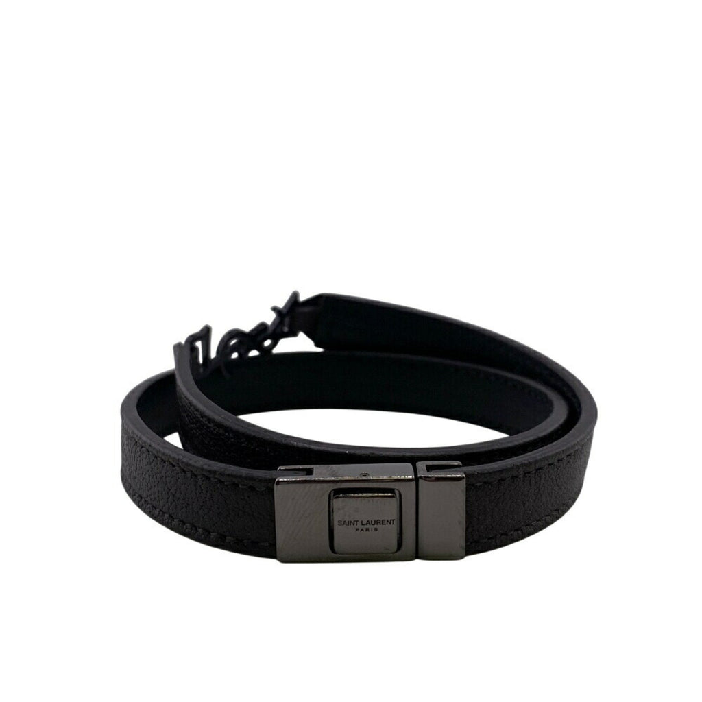 Ankle Bracelet Leather Black