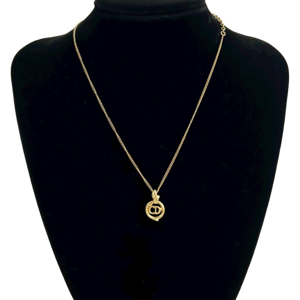 CD Pendant Necklace Gold
