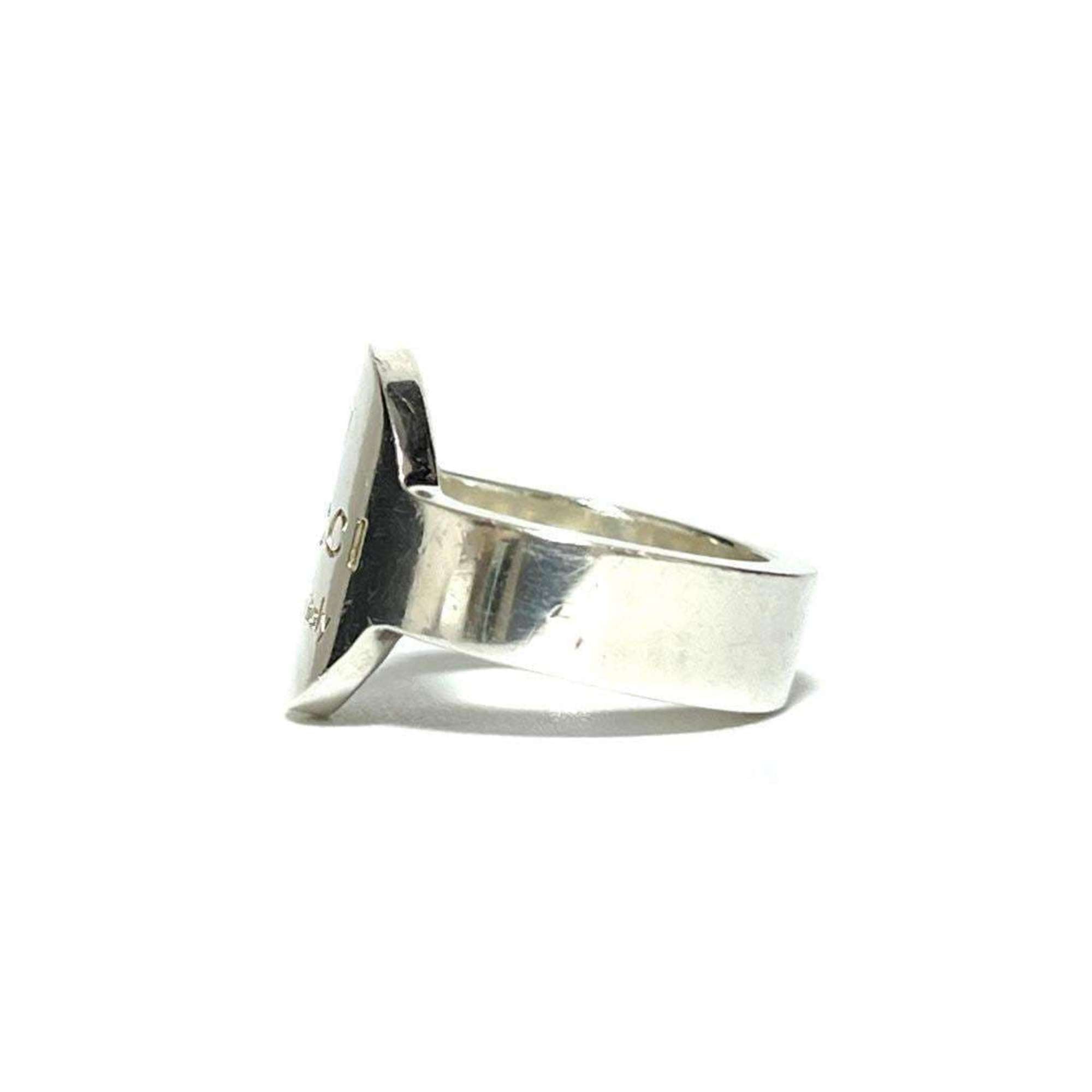 Trademark Plate Ring Sterling Silver