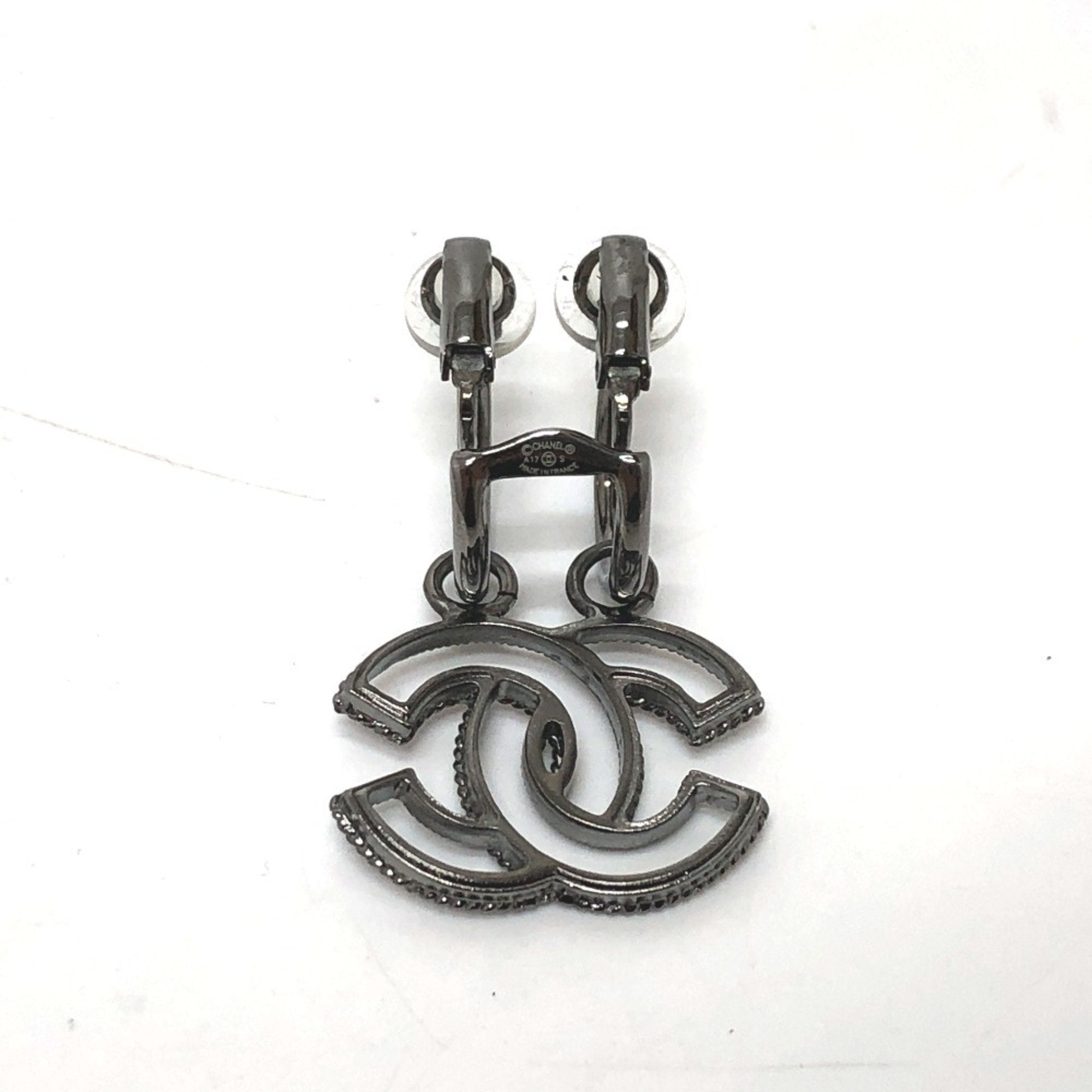 CC Logo Clip-On Earrings Metal