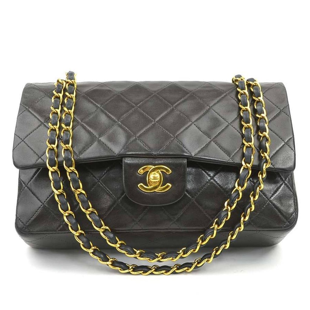 Vintage Classic Double Flap Bag Quilted Lambskin Small