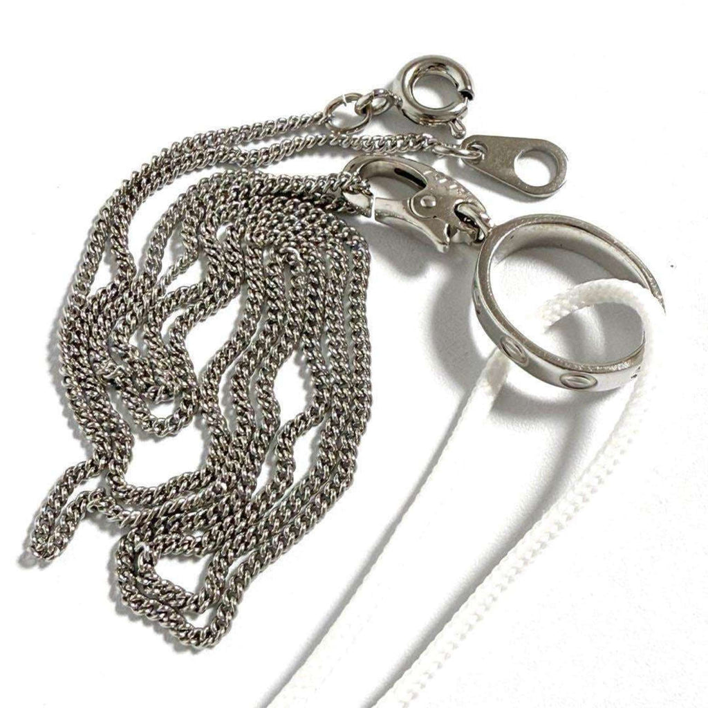 Love Pendant Necklace Metal and 18K White Gold