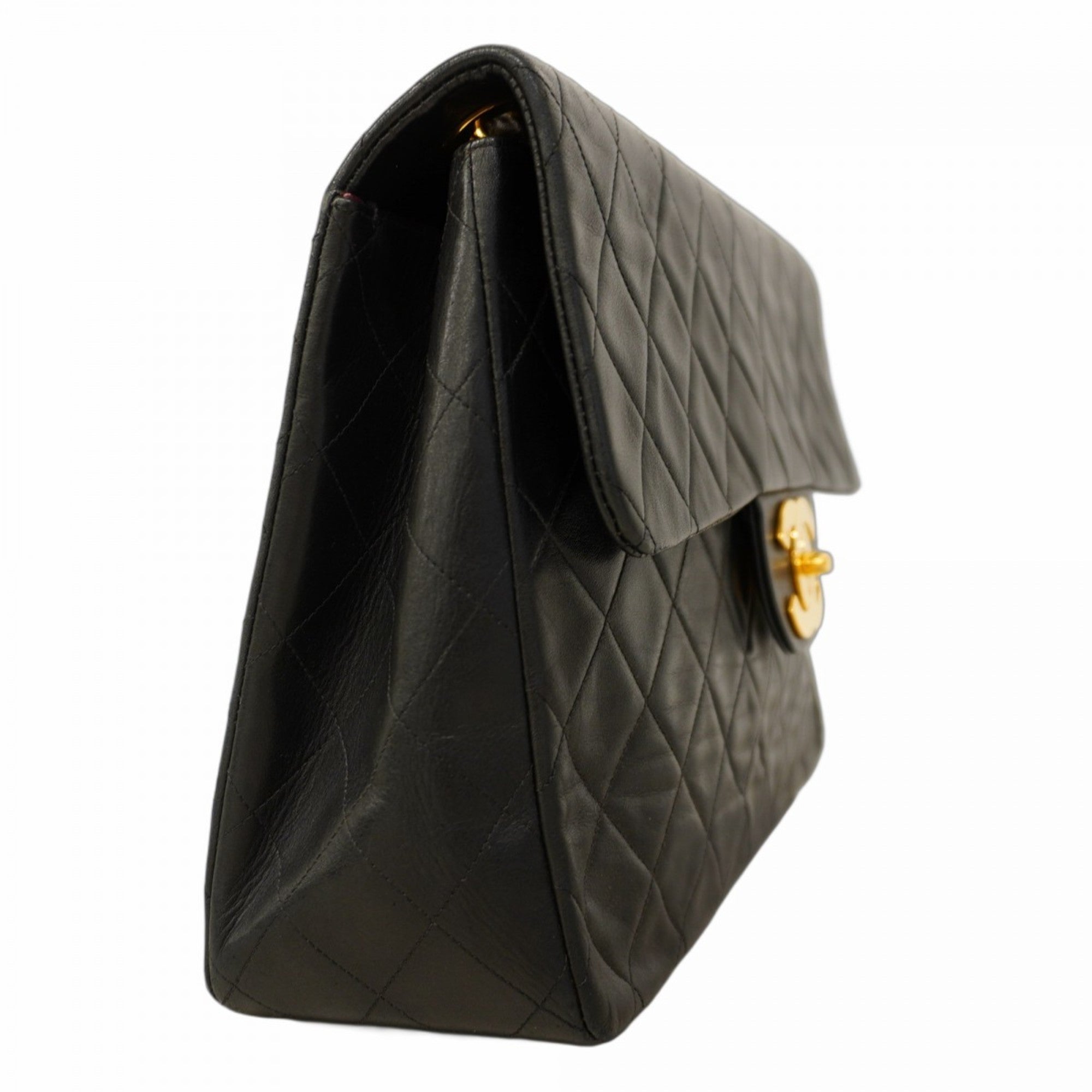 Vintage Classic Single Flap Bag Quilted Lambskin Maxi
