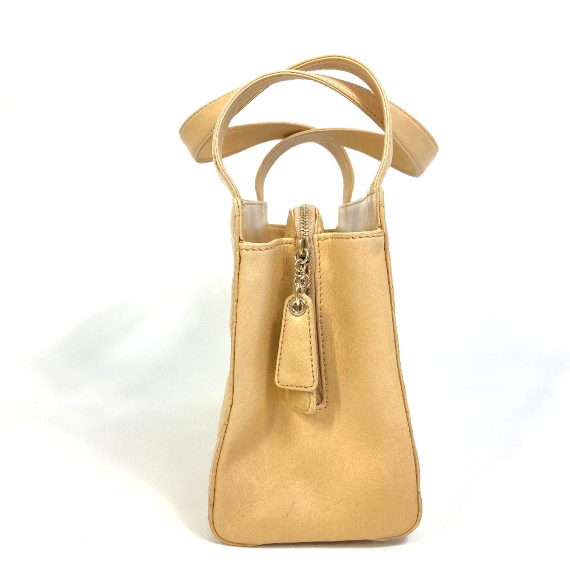 Vintage CC Zip Around Shoulder Bag Quilted Lambskin Small
